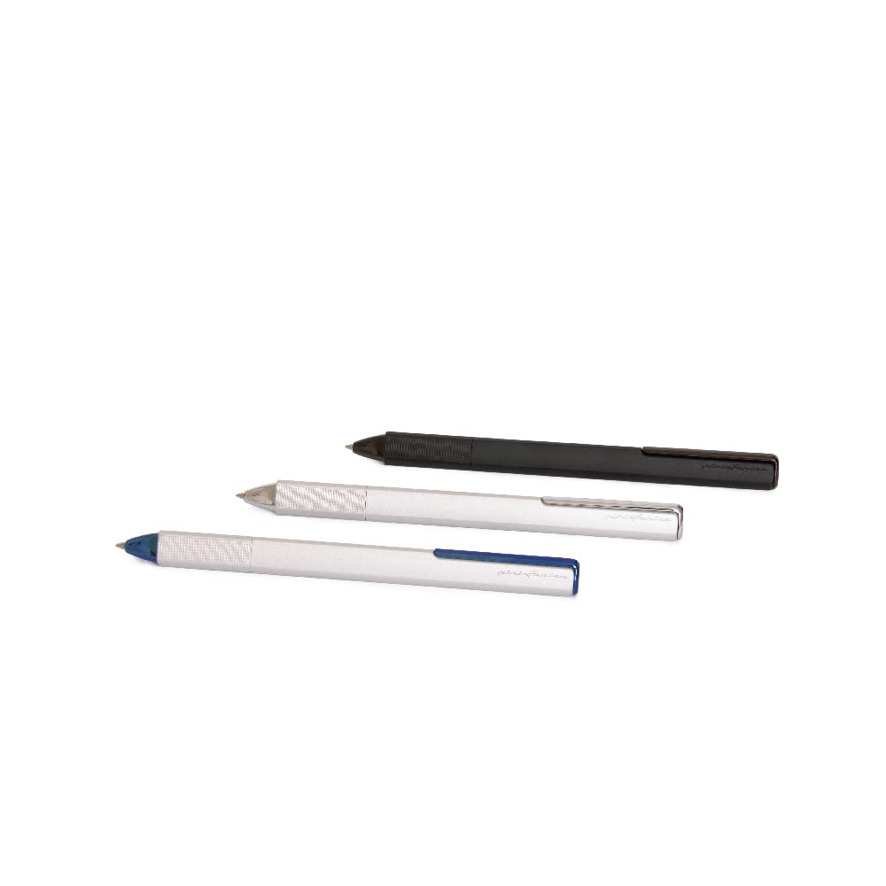 Pininfarina PF ONE Ballpoint Pen - Blue & Silver Luxury Writing Instrument for Business, Gifts & Elegant Signatures