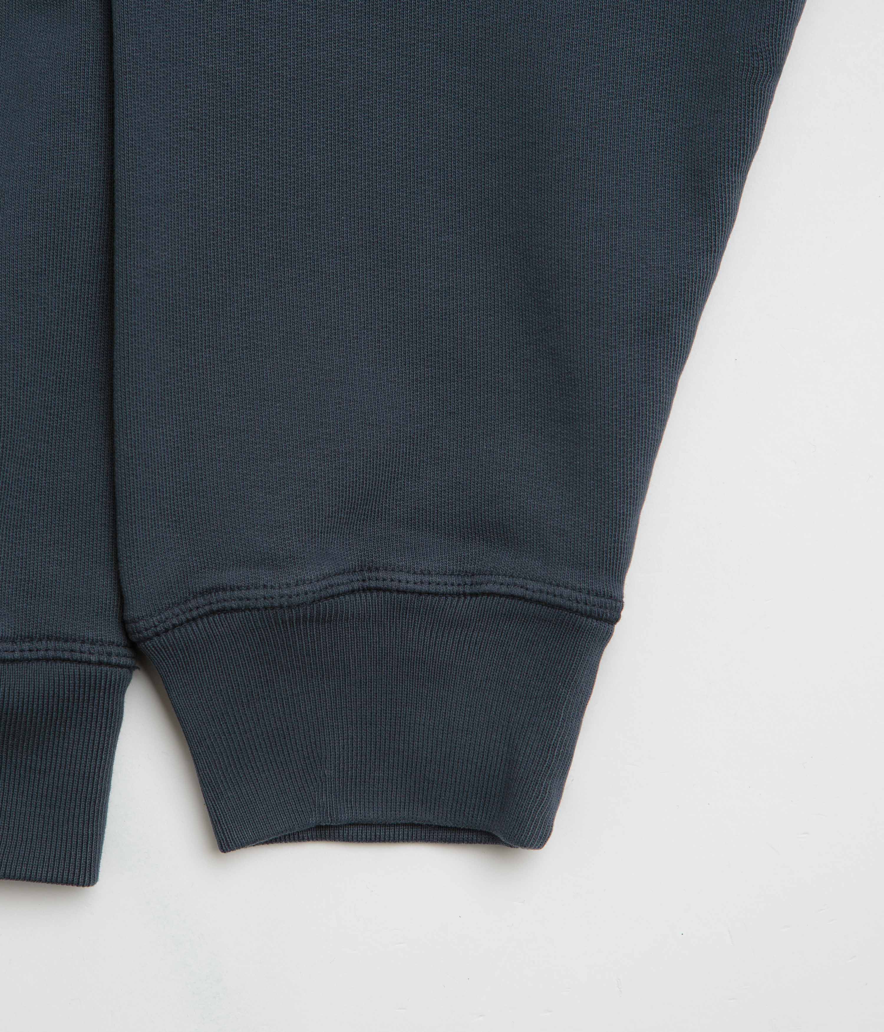 Parra Oval Logo Hoodie for Men & Women - Washed Blue Cotton Pullover Sweatshirt | Casual Streetwear, Loungewear, and Everyday Comfort