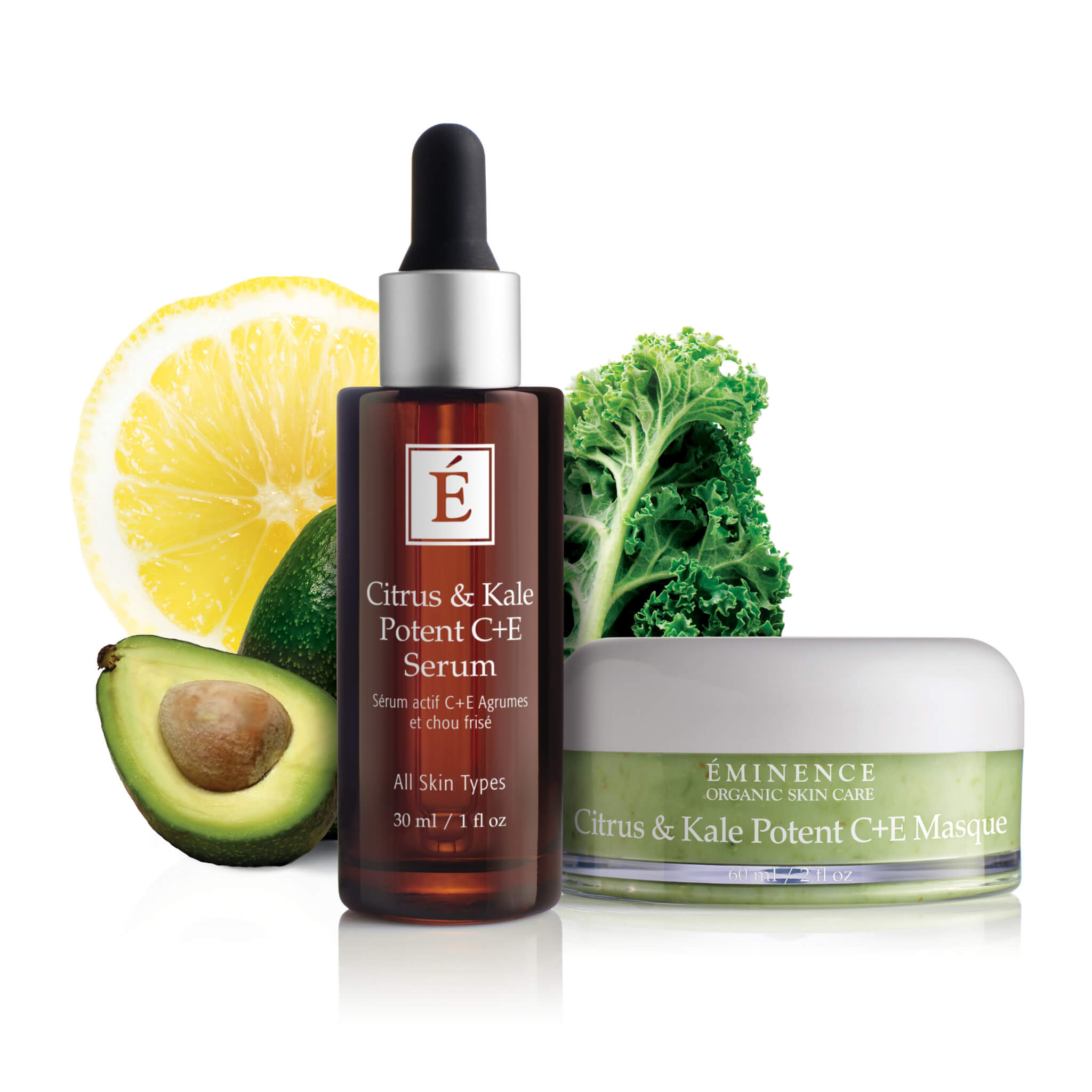 Citrus & Kale Vitamin C + E Serum for Brightening & Anti-Aging | Dark Spot Corrector & Skin Hydration | Perfect for Daily Skincare Routine & Nighttime Treatment
