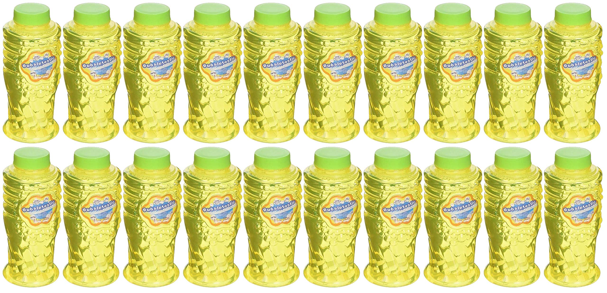20 Pack of 8oz Bacon-Scented Bubble Bottles - 100% Non-Toxic & Safe for Kids | Perfect for Birthday Parties, Outdoor Play & Sensory Activities