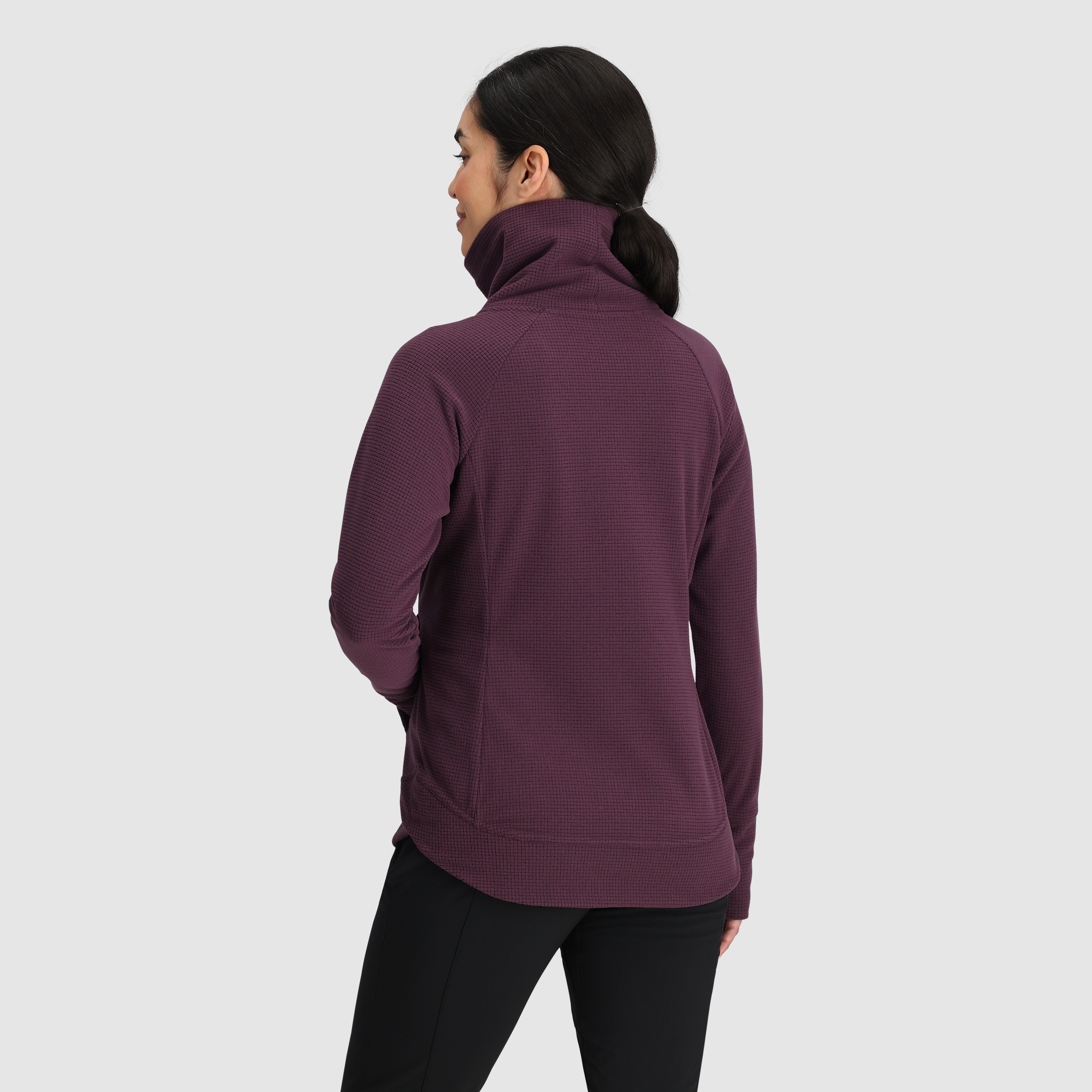 Women's Fleece Cowl Neck Pullover - Soft & Warm Trail Running Jacket for Hiking, Camping & Outdoor Adventures
