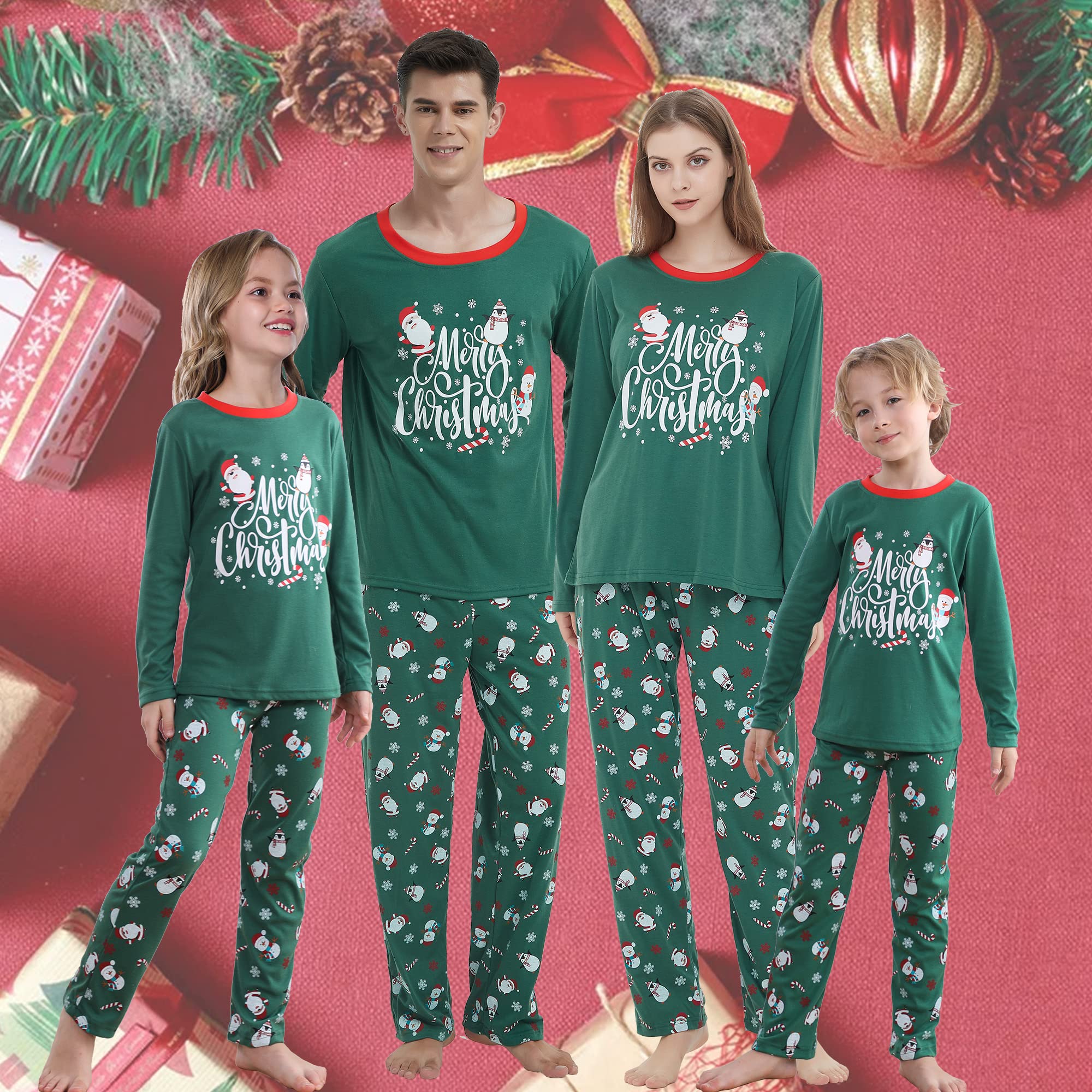 Santa Claus Matching Family Pajama Sets - Christmas Sleepwear for Men, Women & Kids - Cozy Holiday Outfits