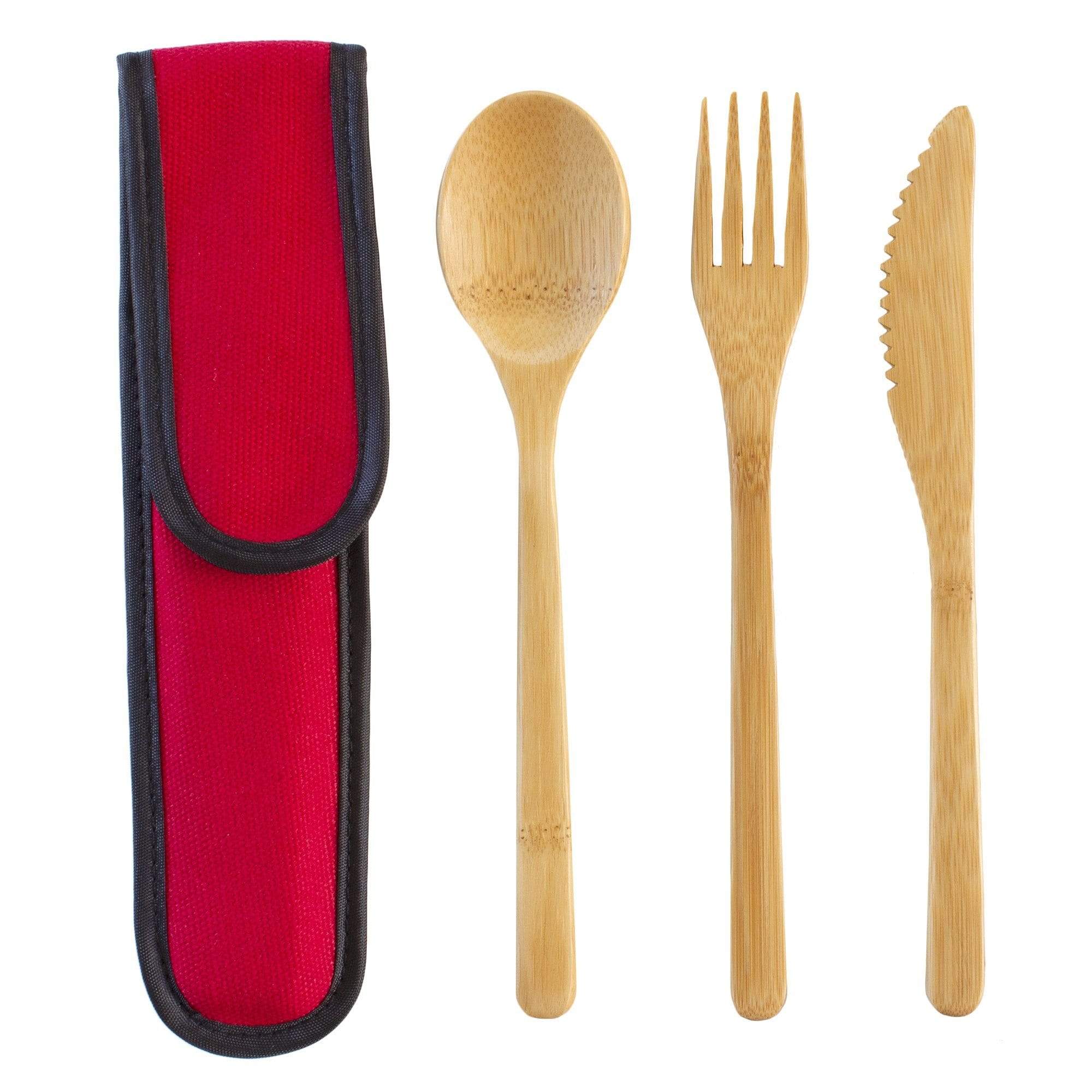 Eco-Friendly Reusable Utensil Set with Compact Travel Case - Perfect for Camping, Picnics & On-the-Go Meals