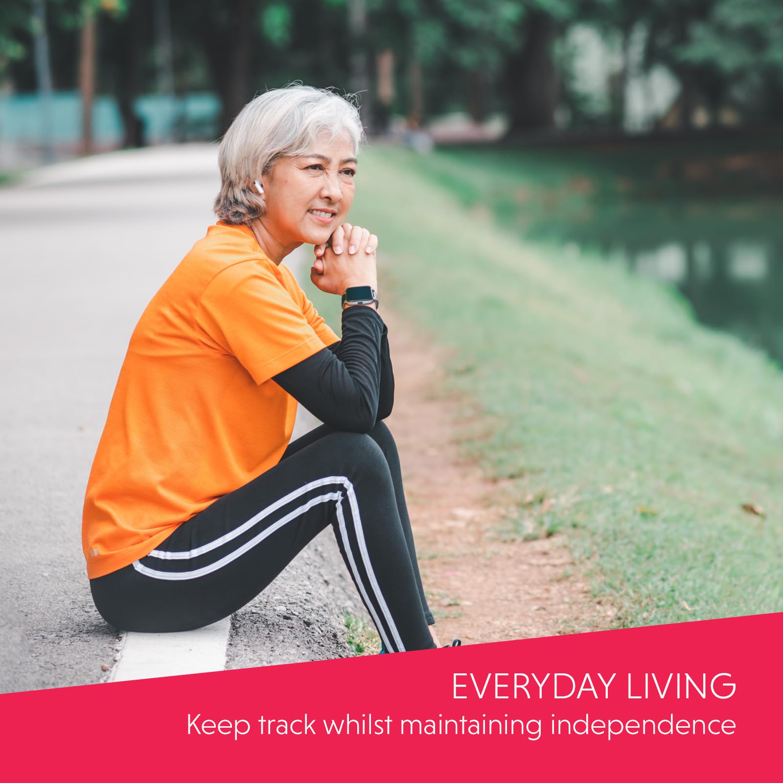 Fall Detection Smartwatch with GPS Tracking for Seniors & Dementia Patients | Emergency Alert & Heart Rate Monitor for Elderly Safety at Home & Outdoors