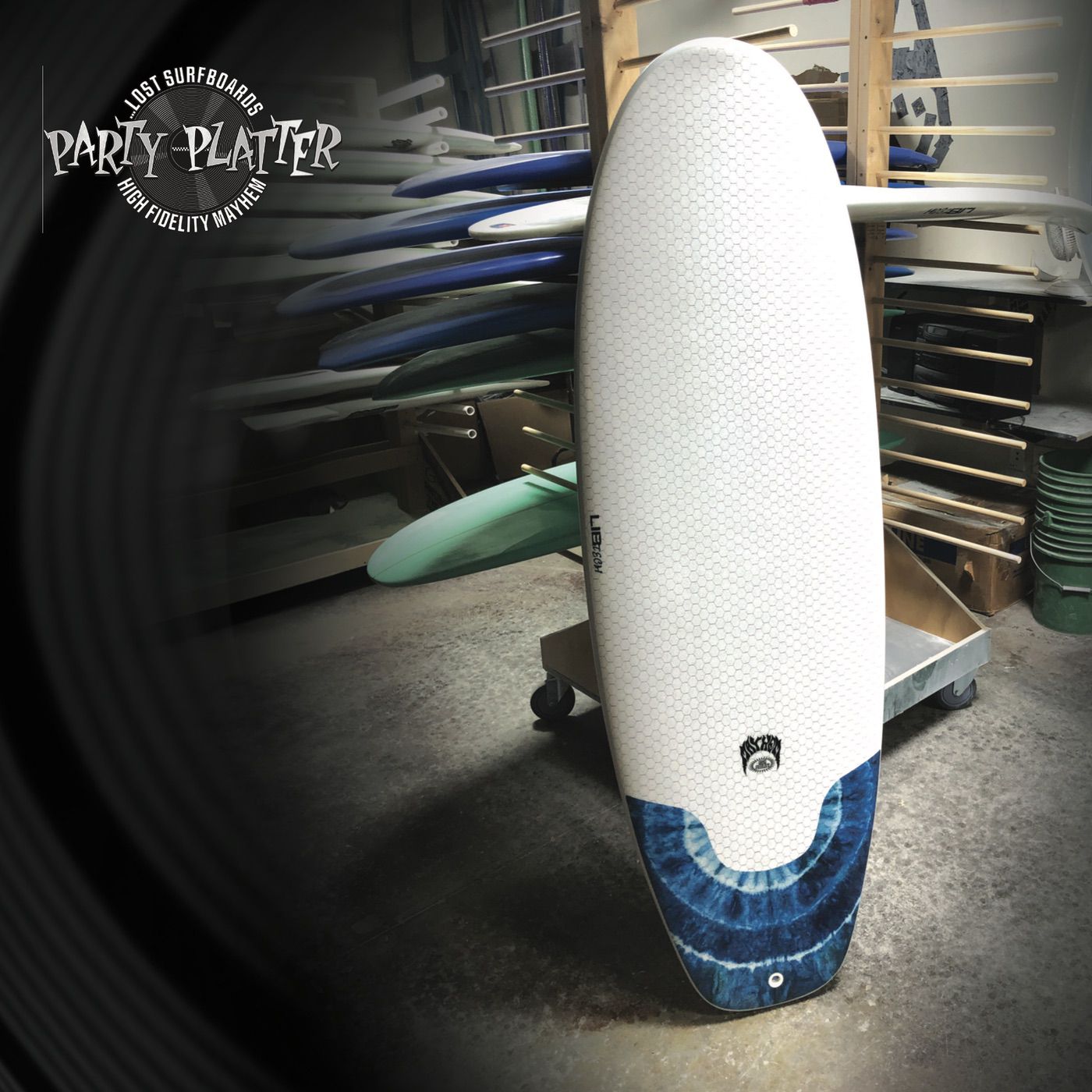 Libtech Lost Party Plater 5'7 Surfboard - FCSII Fin System Compatible - Perfect for Small Waves & Beach Breaks
