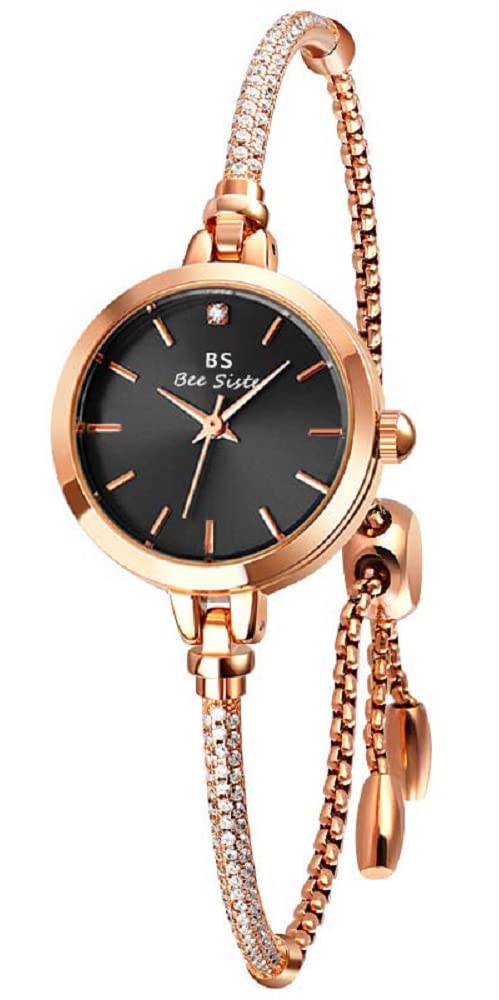 Women's Luxury Quartz Watch - Stainless Steel Bracelet, Rhinestone Dress Watch for Ladies - Elegant Female Clock for Office, Party & Special Occasions