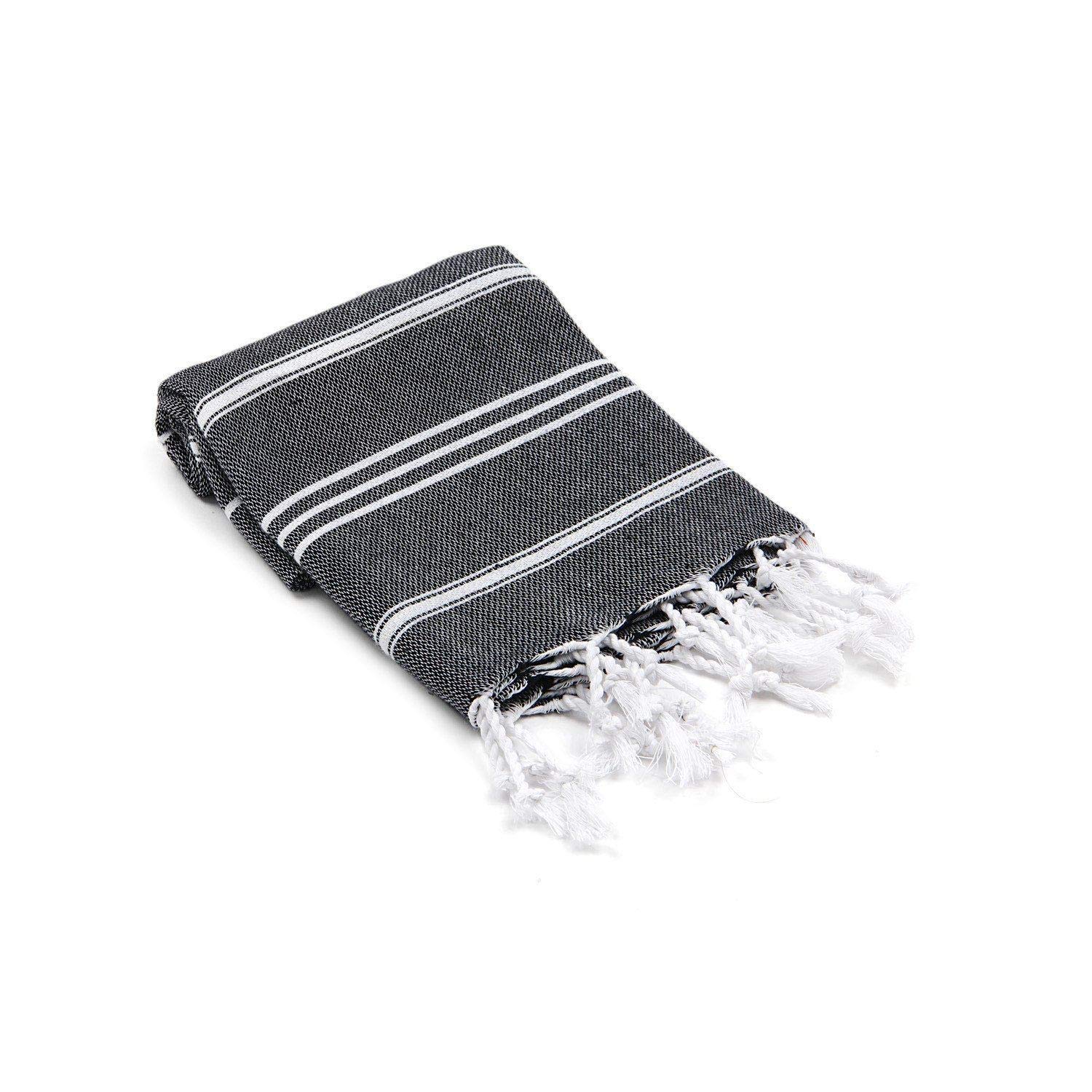 Premium Olive & Linen Bodrum Turkish Hand Towel - Soft Absorbent Kitchen Towel for Dishes, Drying Hands & Elegant Home Decor