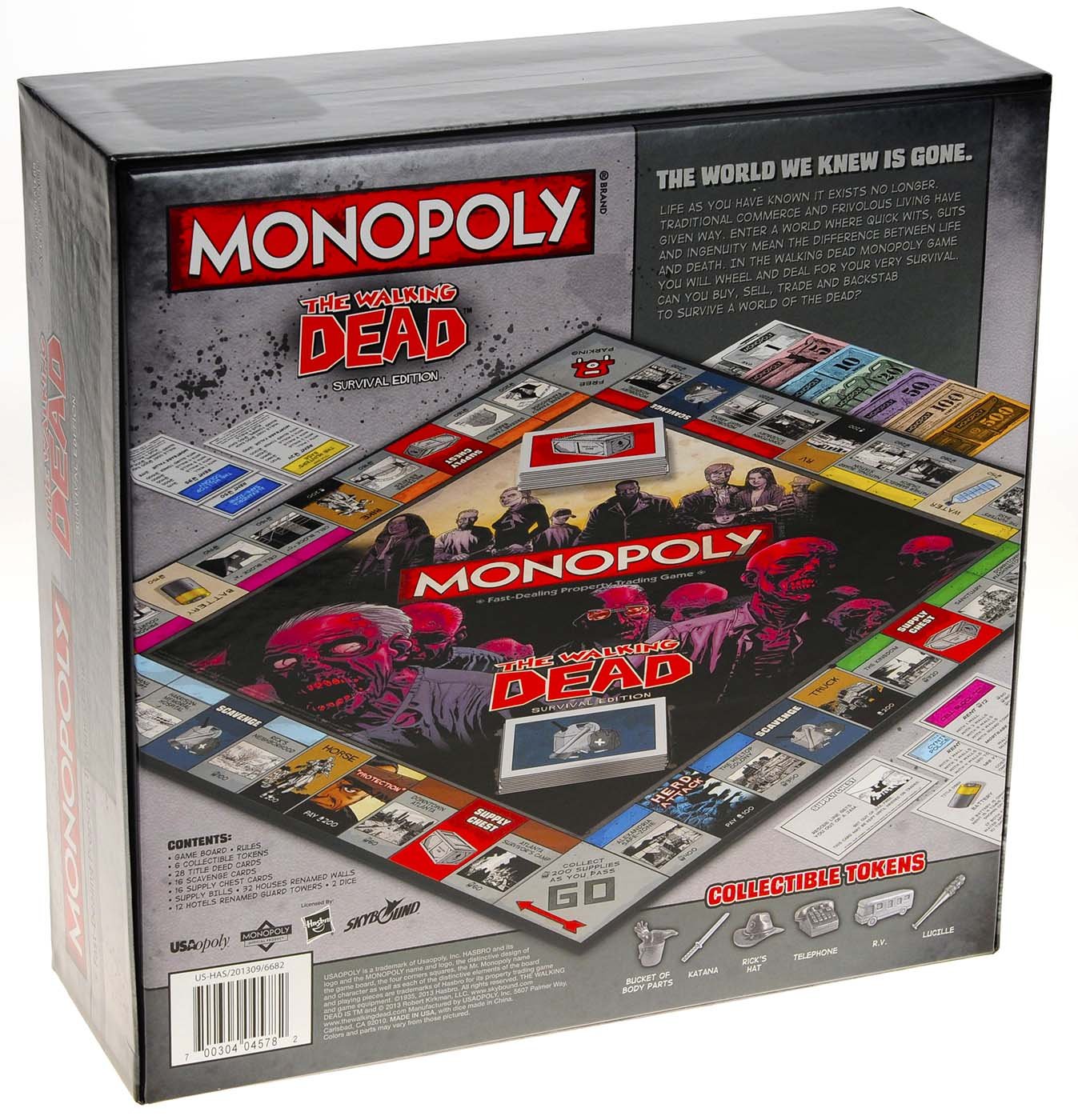 The Walking Dead Monopoly Board Game - Survival Edition | Zombie Apocalypse Strategy Game for Adults & Teens | Perfect for Family Game Night & Themed Parties
