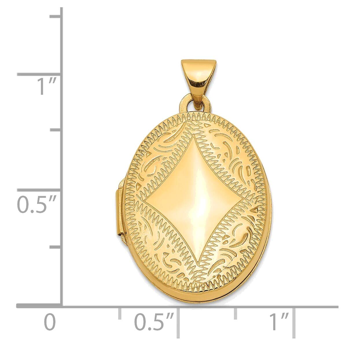 14K Yellow Gold Oval Locket Necklace for Women - Bonyak Jewelry - Perfect for Engagements, Anniversaries & Special Occasions