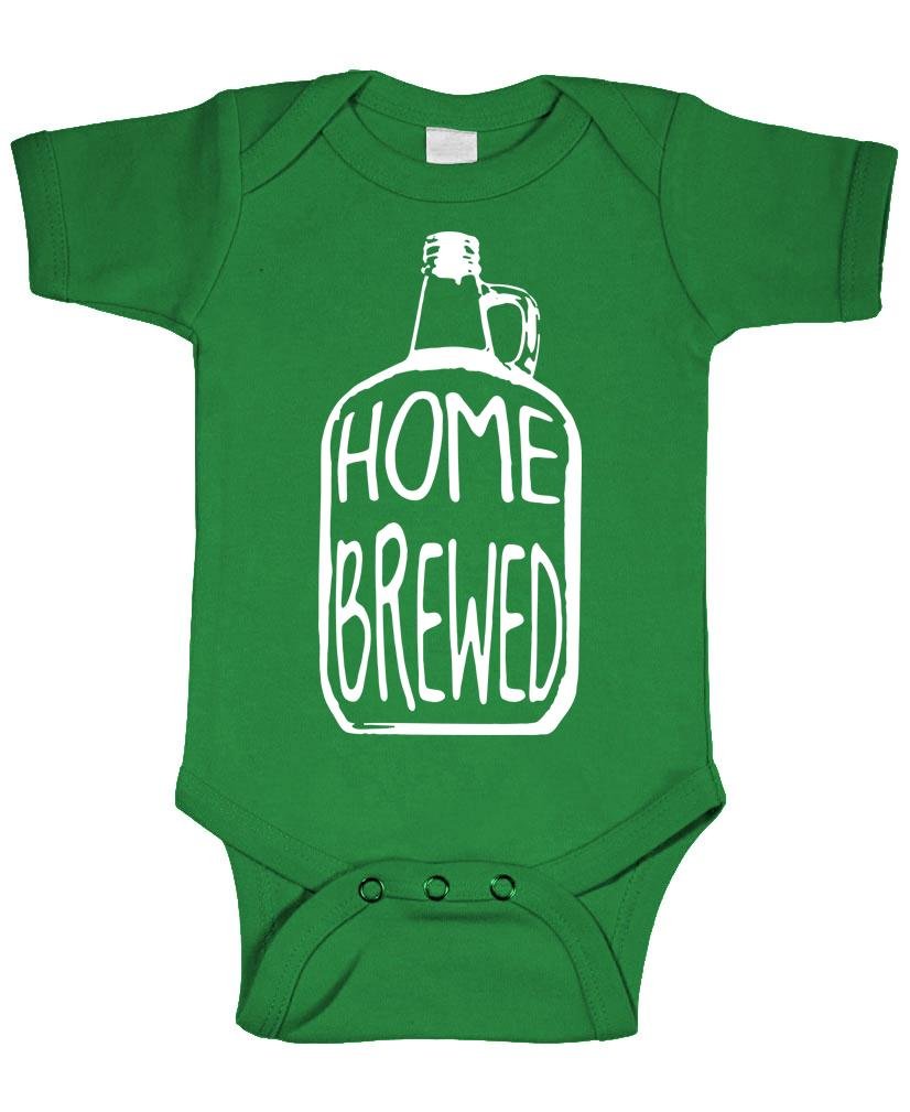 Organic Cotton Baby Bodysuit - Home Brewed Craft Style for Newborns & Infants - Perfect for Family Photos, Baby Showers & Everyday Wear