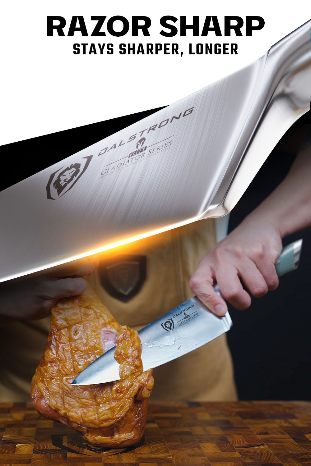 Premium 8-Inch Chef Knife - Aegean Handle, Gladiator Series - NSF Certified Professional Kitchen Knife by Dalstrong - Perfect for Slicing, Dicing & Chopping Vegetables, Meat & Fish