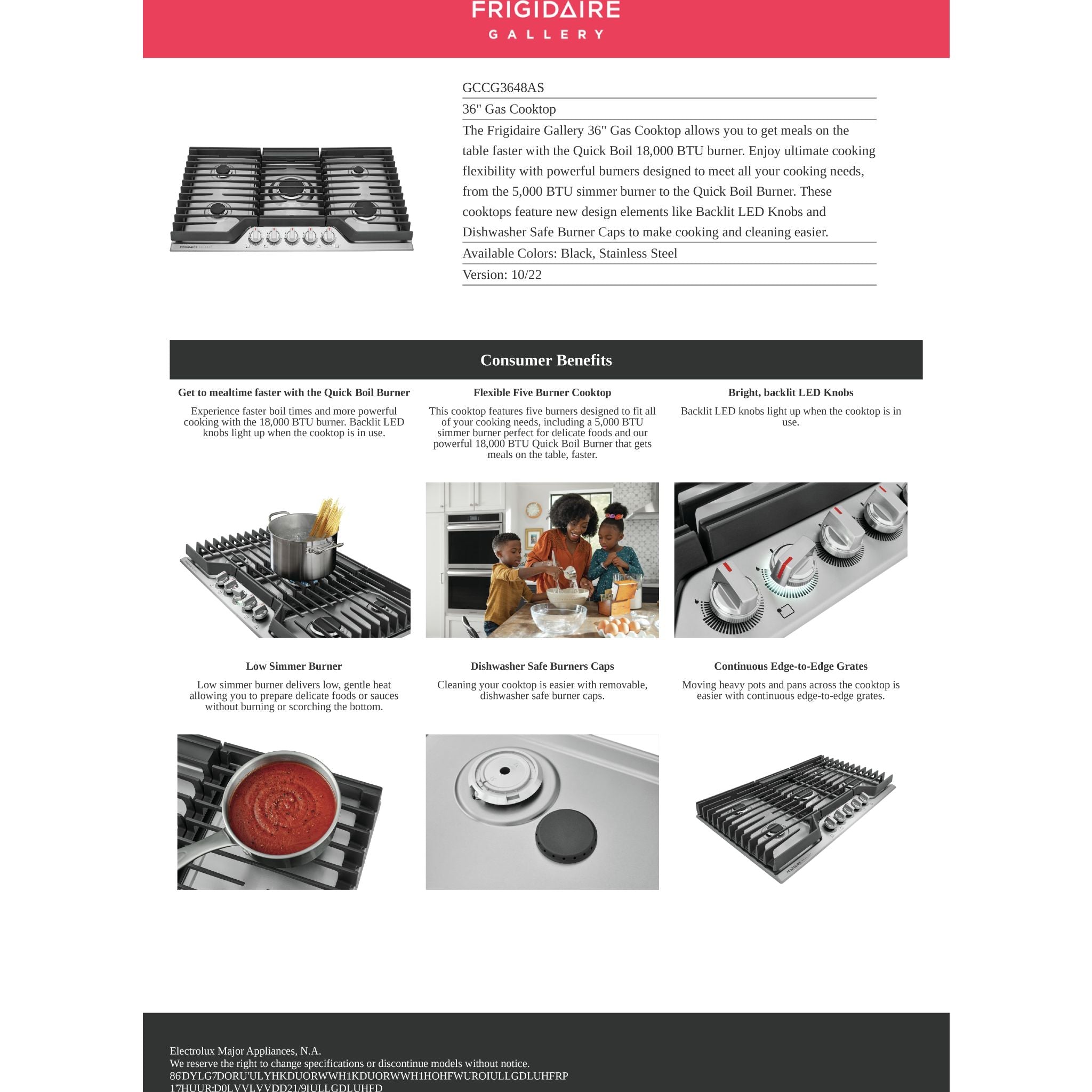 Frigidaire Gallery 36