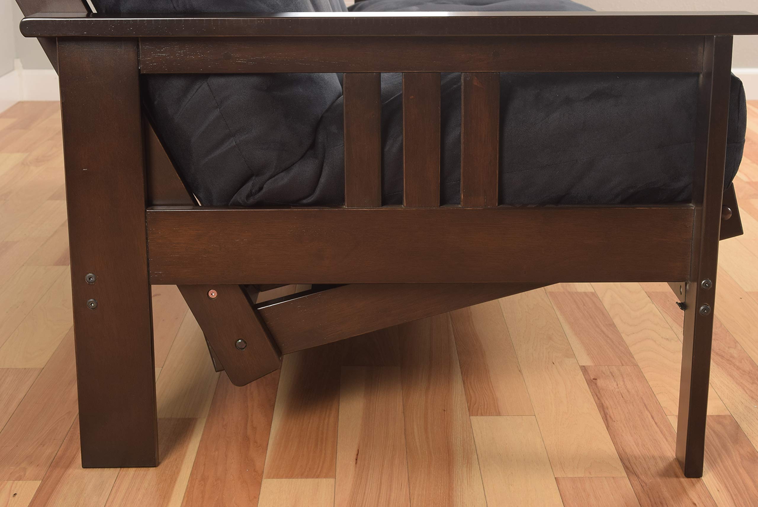 Kodiak Furniture Monterey Futon Frame - Convertible Sofa Bed for Small Spaces, Living Room, Guest Room & Dorm | Sturdy Metal Frame with Easy Assembly