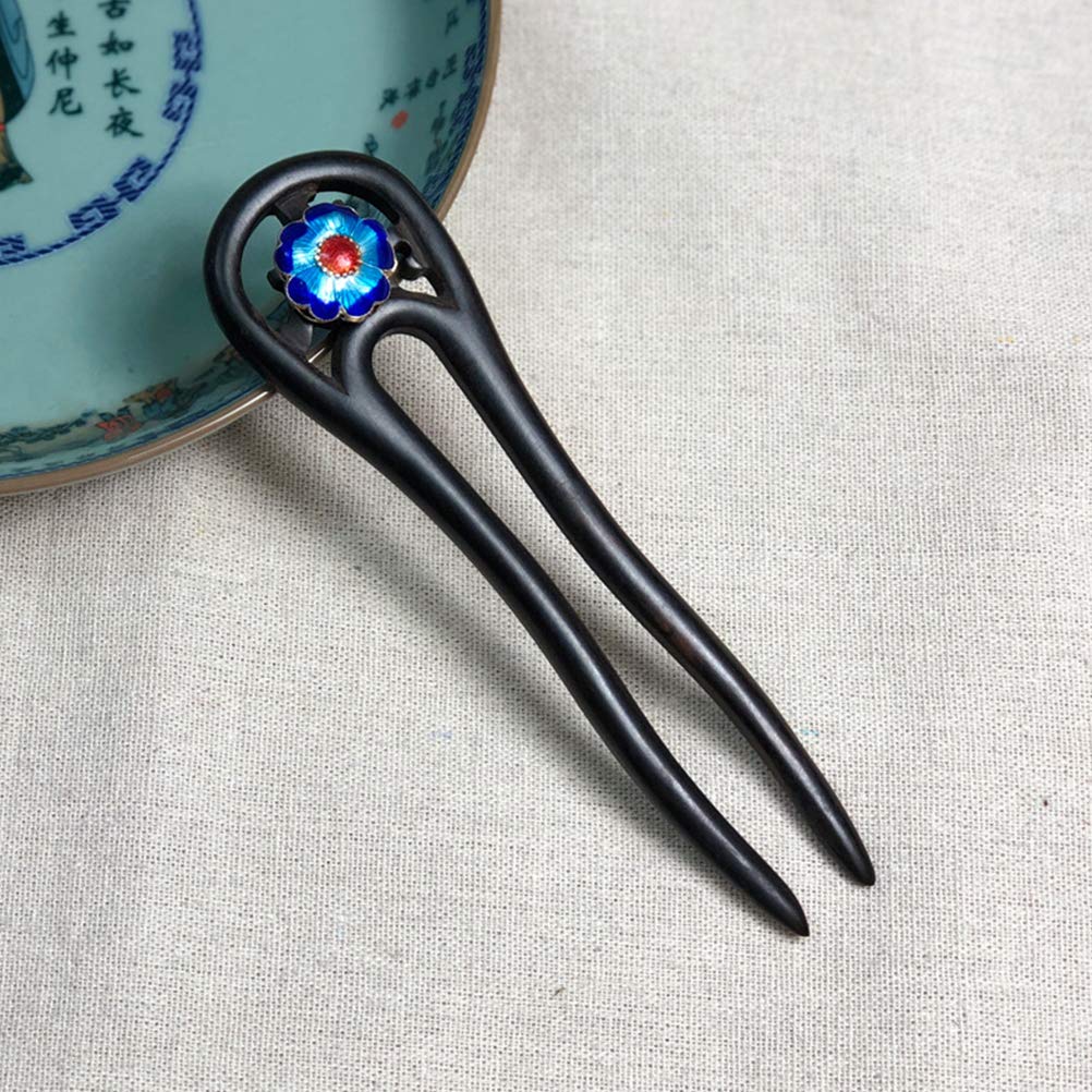 Lurrose Natural Sandalwood Hair Fork - U-Shaped Hair Pin for Women & Girls - Chignon Hair Stick for Updos & Bun Hairstyles - Perfect for Weddings, Parties & Everyday Elegance