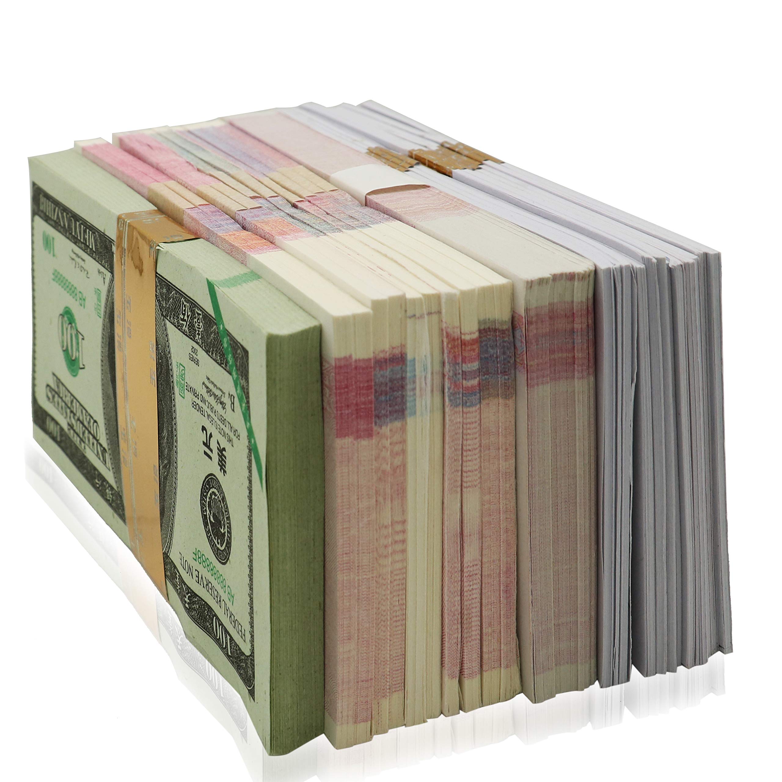 550-600 Pcs Ancestor Money Joss Paper - Hell Bank Note Spirit Ghost Money for Burning (1 Pound) - Traditional Chinese Memorial Ceremony, Funeral Offering & Ancestor Worship Supplies