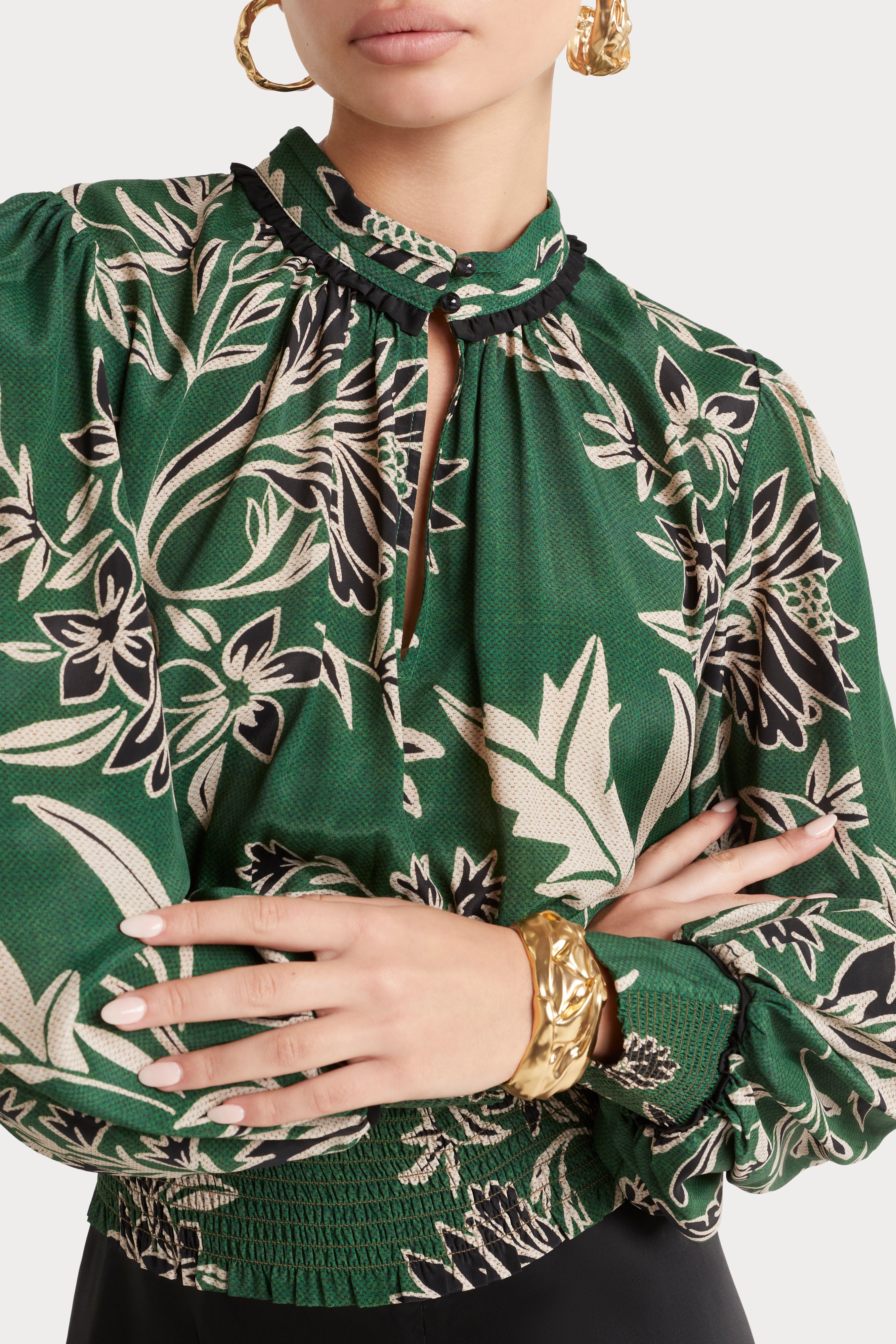 Husk Entanglement Print Top - Stylish Boho Blouse for Women - Perfect for Summer Outfits, Beach Vacations & Casual Wear