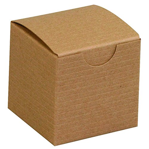 Aviditi 2x2x2 Inch Kraft Gift Boxes - Pack of 200 Easy Assembly Small Gift Boxes for Holidays, Birthdays & Special Occasions | Perfect for Party Favors, Wedding Gifts & Corporate Events