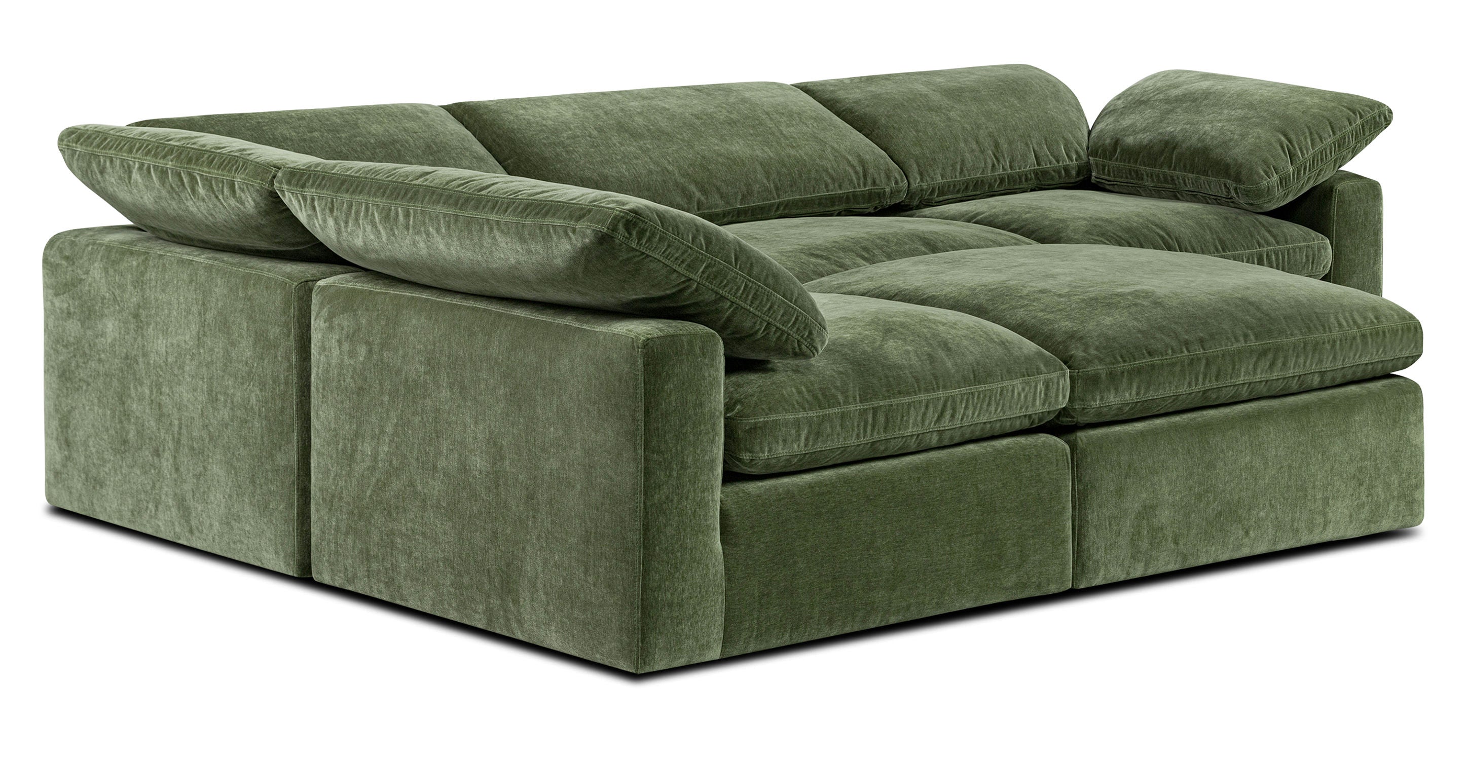 5-Seat Aspen Modular Sectional Sofa with Reversible Chaise - Modern L-Shaped Couch for Living Room, Family Room & Home Theater