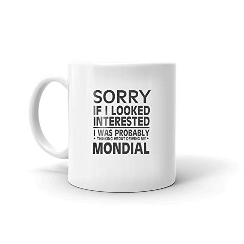 Premium Mondial Driver Ceramic Mug - 11 oz Coffee & Tea Cup for Car Enthusiasts - Perfect for Commuting, Road Trips & Office Use