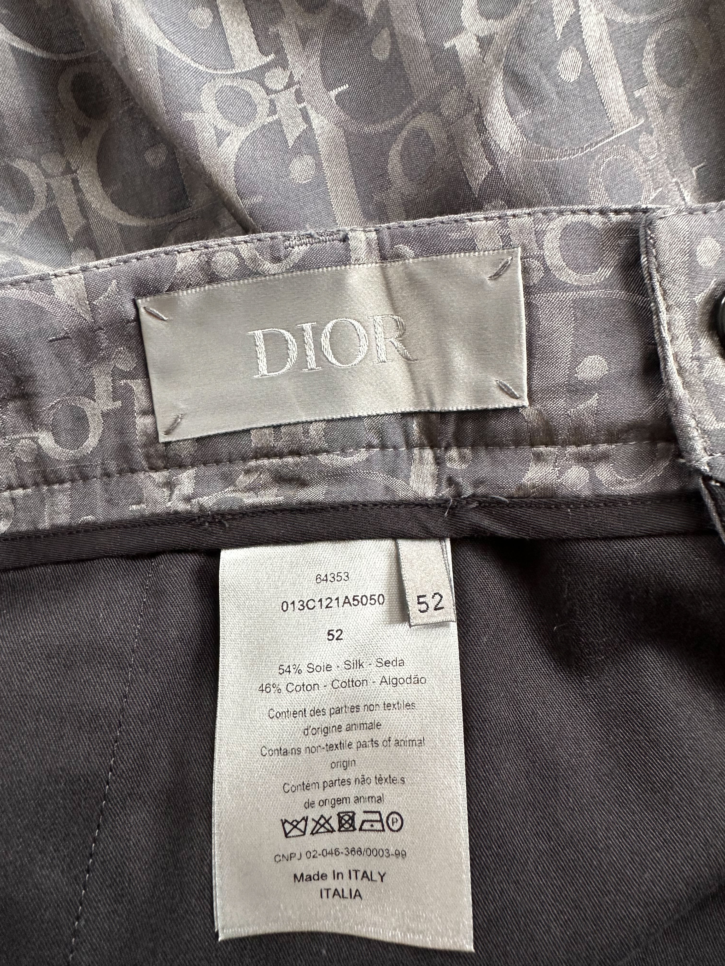 Dior Grey Oblique Silk Shorts for Women - Luxury High Waist Summer Fashion Shorts | Perfect for Beach, Vacation & Casual Wear