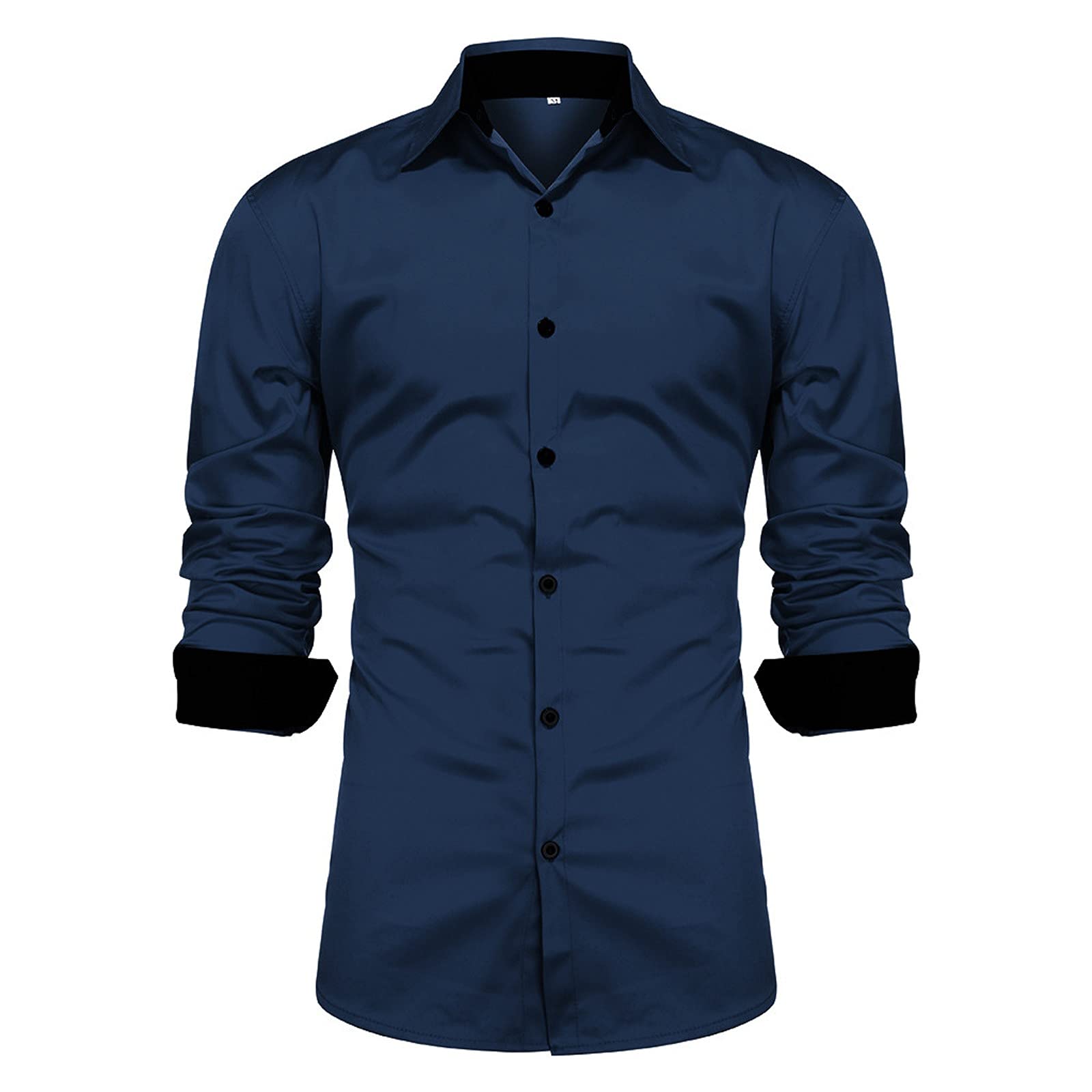 Men's Casual Button Down Dress Shirts - Long Sleeve Regular Fit Oxford Business Shirt for Work & Office | Western Style Formal Wear | Perfect for Business Meetings, Weddings & Professional Events