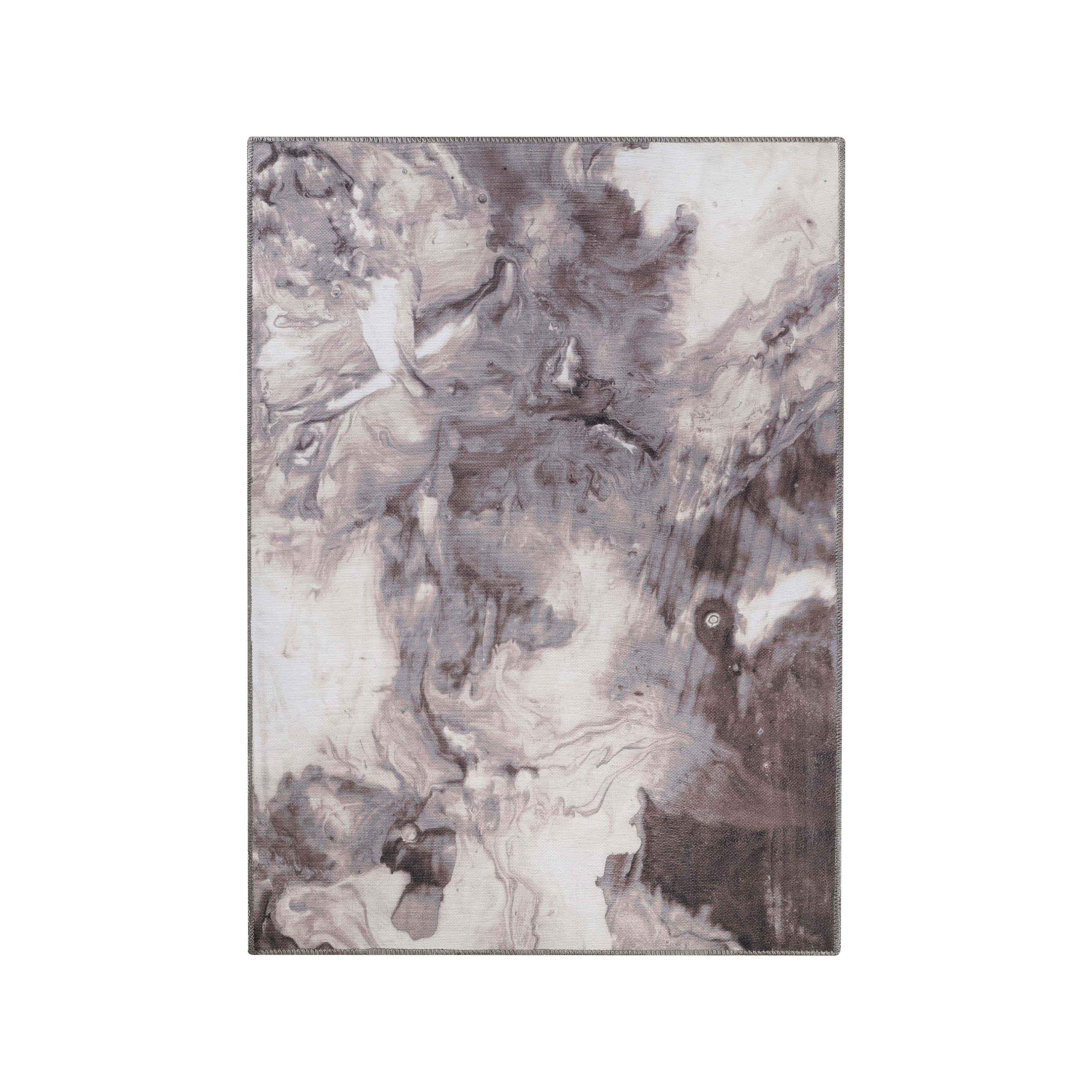 Yuma Abstract Marble Pattern Non-Slip Indoor Area Rug & Runner - Perfect for Living Room, Bedroom, or Hallway Decor