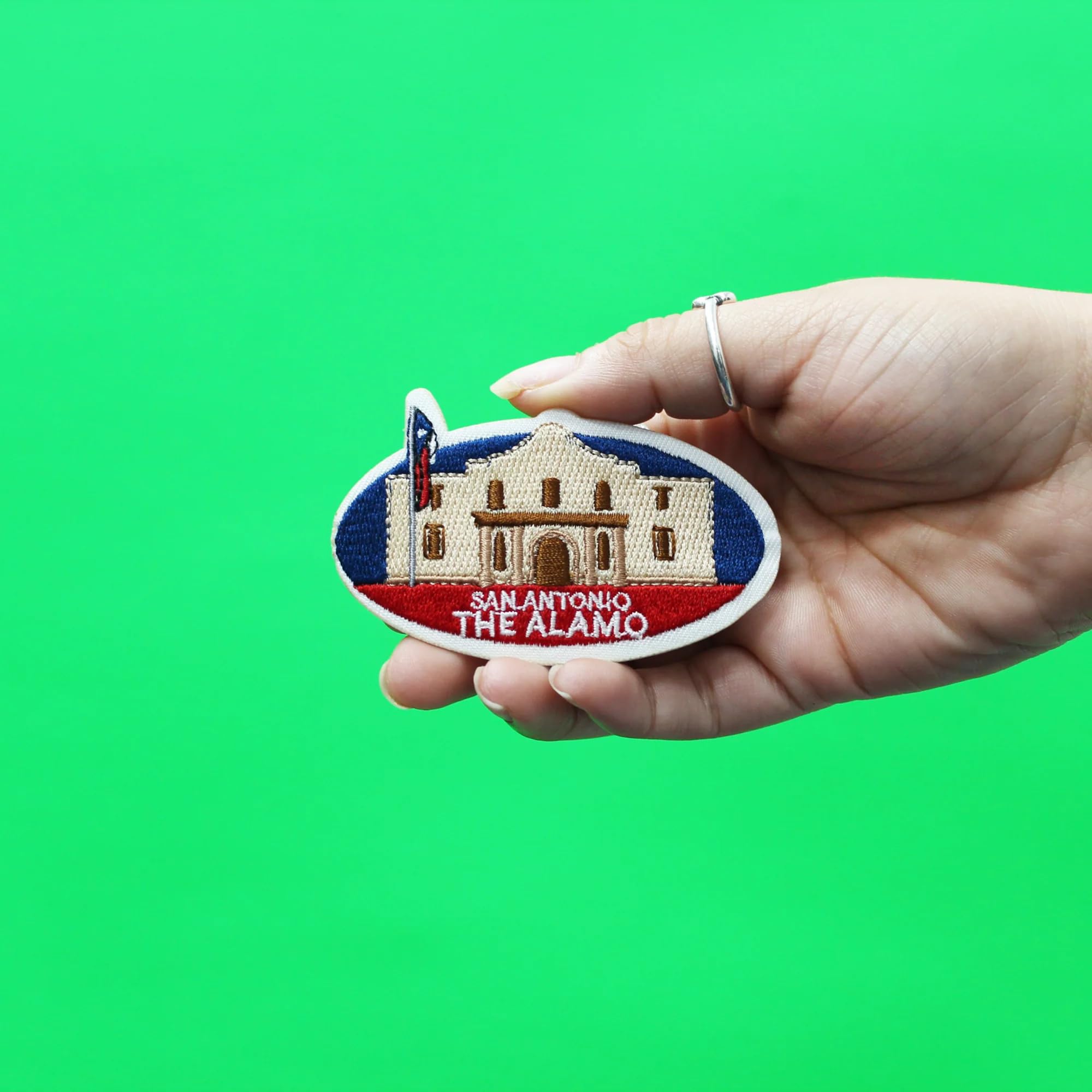 The Alamo Travel Patch - Embroidered Iron-On Historical Landmark Souvenir for Jackets, Hats & Backpacks | Perfect for Travelers & History Enthusiasts