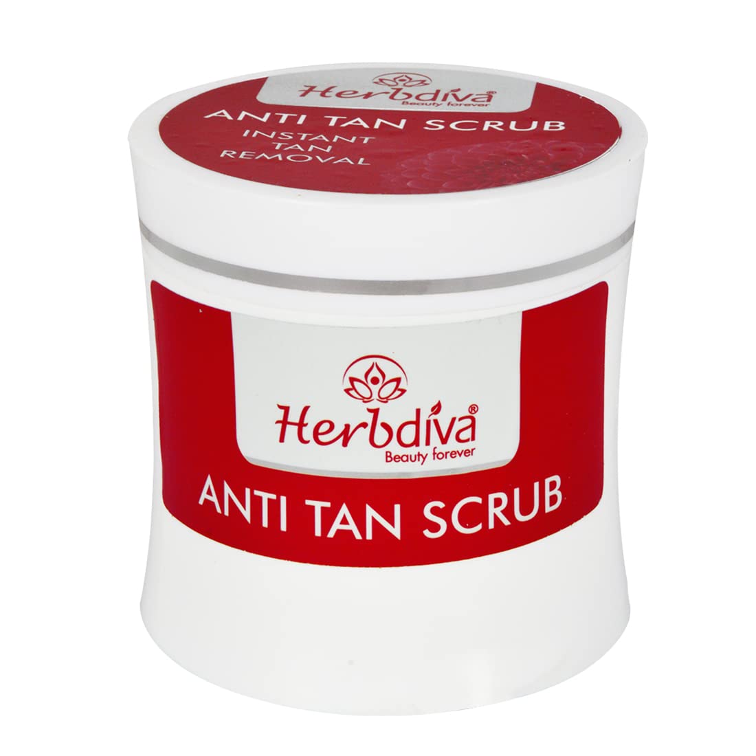 Herbdiva Anti-Tan Face Scrub 250ml with Clove Oil & Milk Protein - Instant Tan Removal & Skin Brightening | Exfoliating Facial Cleanser for Glowing Skin | Perfect for Post-Sun Care & Daily Beauty Routine