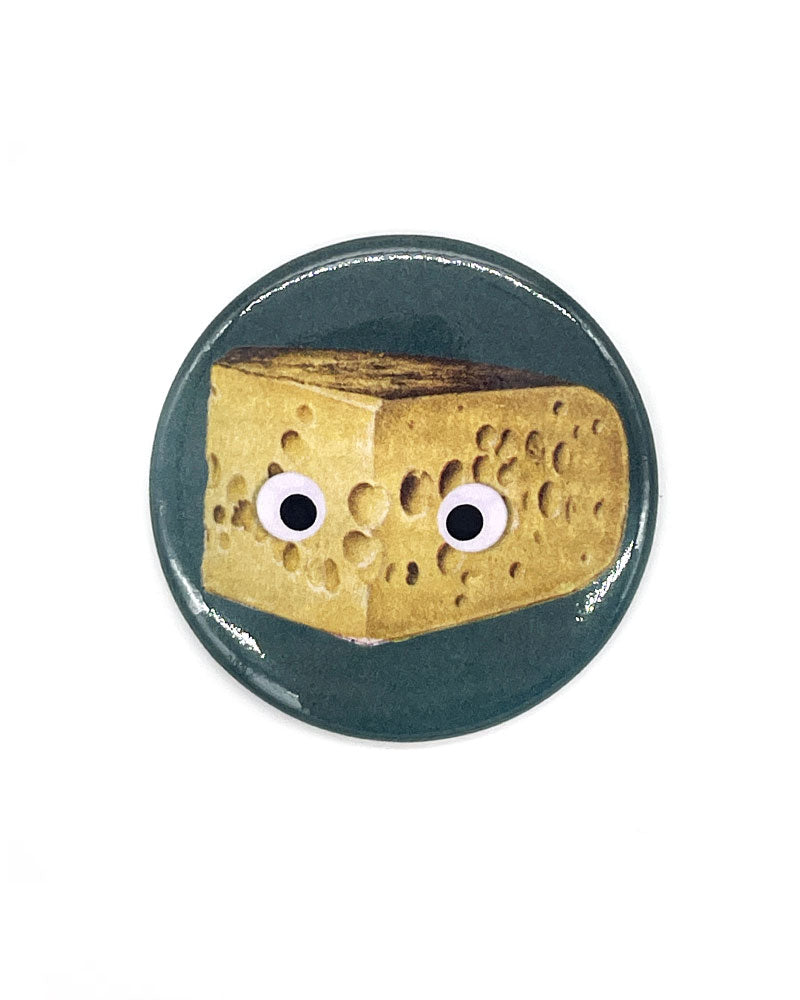 Funny Googly Eyes Cheese Large Refrigerator Magnet - Perfect for Kitchen Decor, Office Fun & DIY Crafts