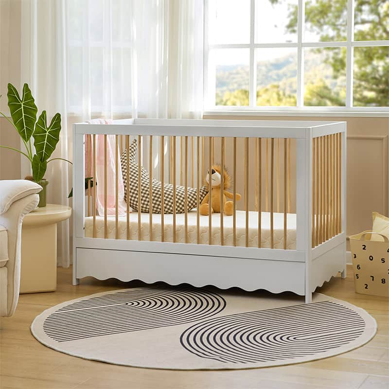 Fabiana Cozy Baby Nest Convertible Crib - Portable Infant Bassinet for Newborns | Safe Sleep Solution for Nursery, Travel & Bedside Use