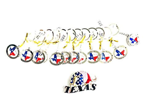 Texas Map Oval Shape Keychain