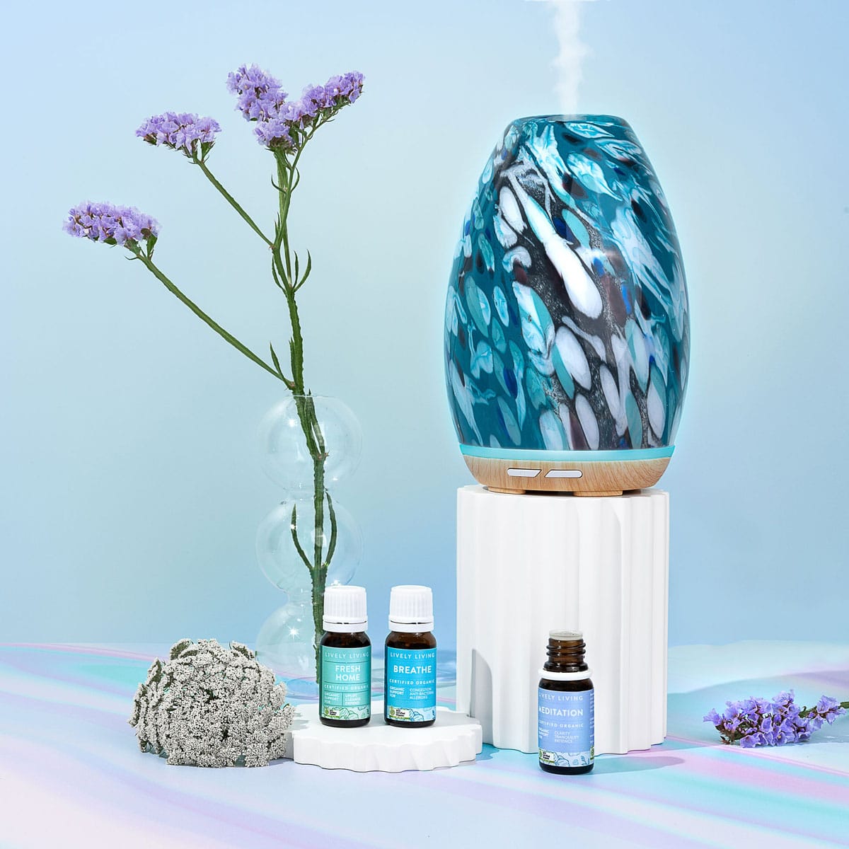 Premium Aroma Swish Essential Oil Diffuser - Ultrasonic Cool Mist Humidifier for Home, Office, Yoga & Spa - 100% BPA-Free, Quiet & Auto Shut-Off - Perfect for Aromatherapy, Relaxation & Better Sleep