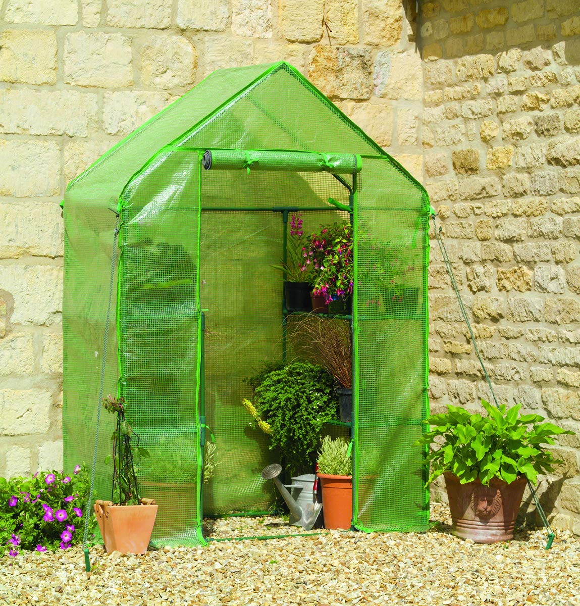 Gardman 7620 Walk-in Greenhouse for Outdoor Gardening - Durable & Spacious Plant Growing Shelter for Backyard, Patio or Balcony