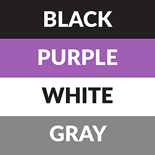 Black + Purple + White + Gray ( 4 Pair)