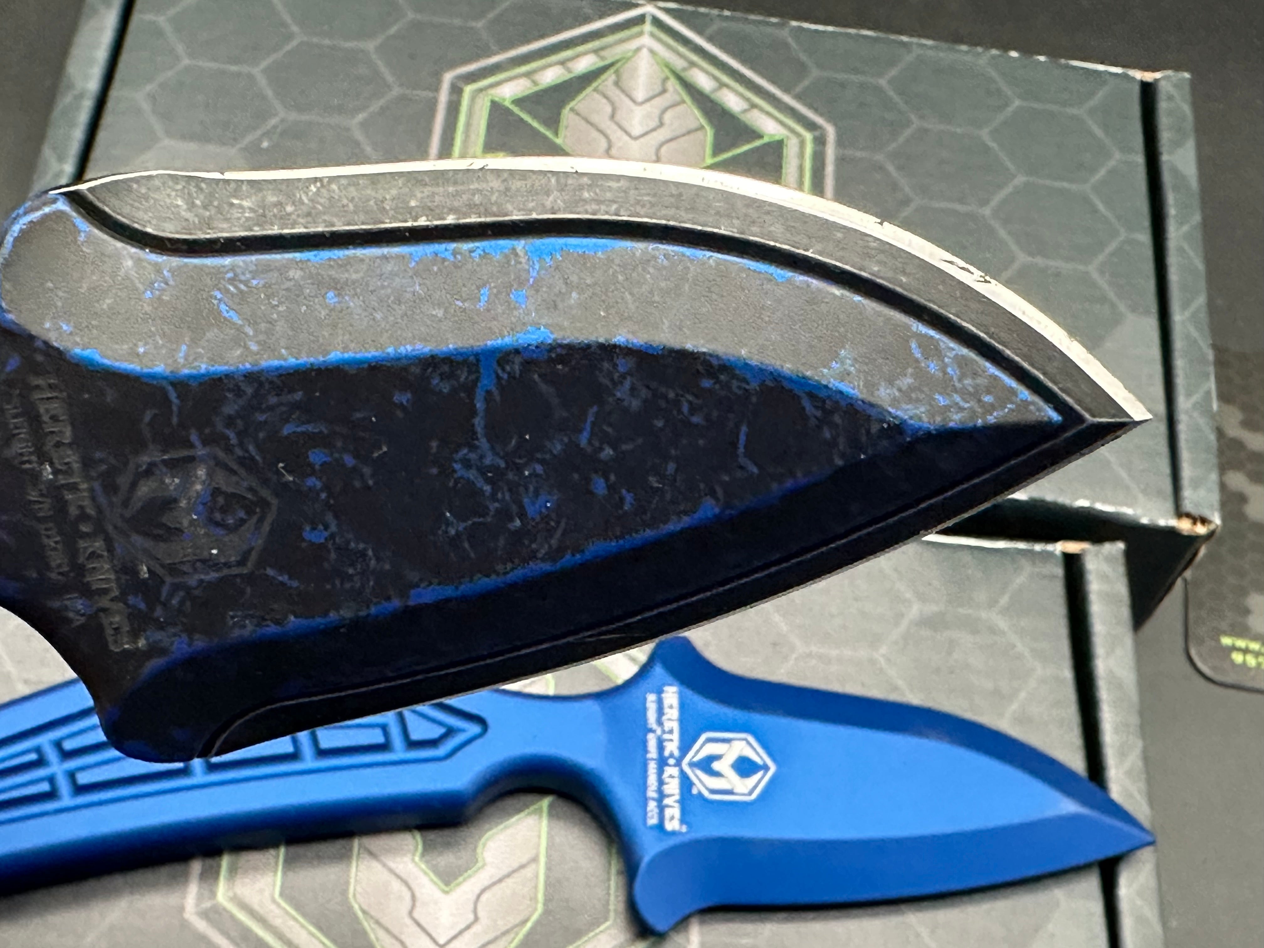 Heretic Sleight Push Dagger Set with Sheath - Tactical Self Defense Knife for Outdoor Survival, EDC & Camping