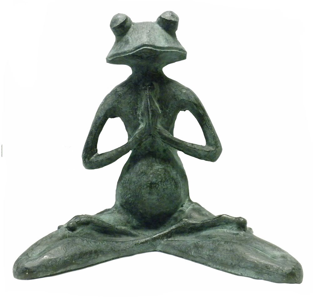 SPI Home 50791 Meditating Yoga Frog Garden Statue - Outdoor Zen Decor for Patio, Yard & Meditation Spaces