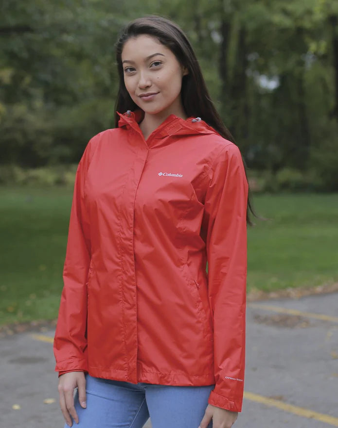 Columbia Women's Arcadia II Waterproof Rain Jacket - Lightweight, Breathable Windbreaker for Hiking, Camping & Outdoor Activities