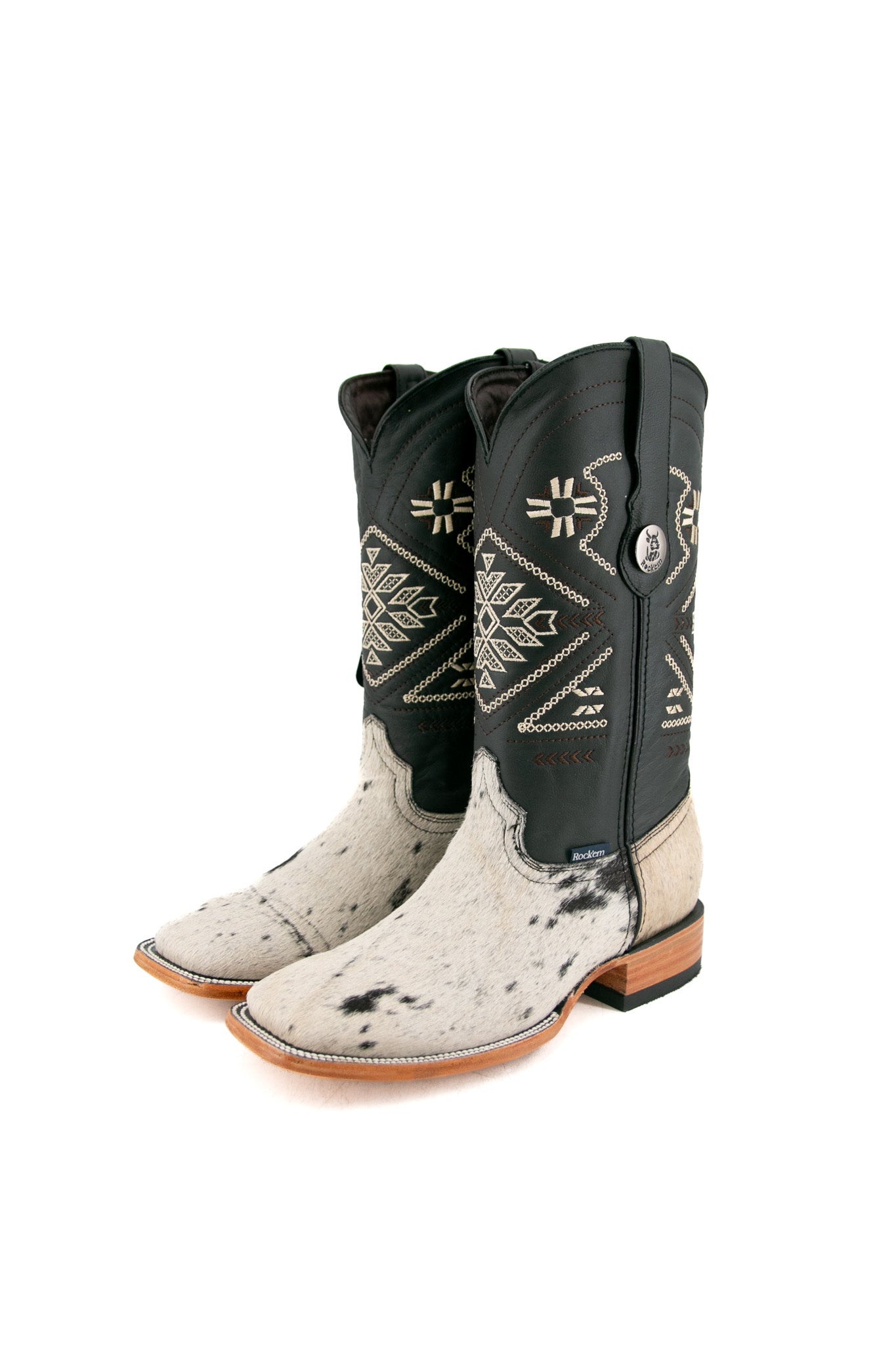 Women's Genuine Cowhide Cowgirl Boots - Size 9 Western Riding Boots for Country Style & Line Dancing (BW17 Collection) - Perfect for Rodeo, Country Concerts & Western Fashion