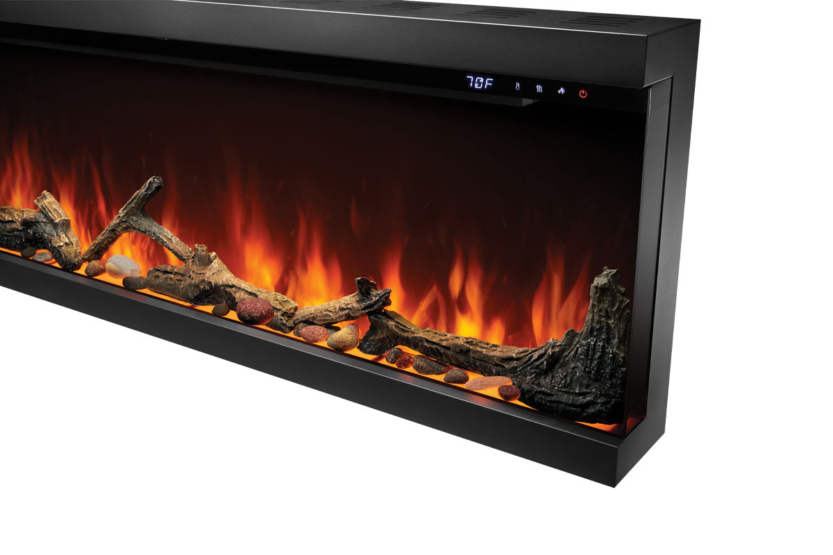 Napoleon Astound 50 FlexMount Smart Multi-Side Wall Mount Recessed Electric Fireplace - Perfect for Living Room, Bedroom & Office Heating & Decor