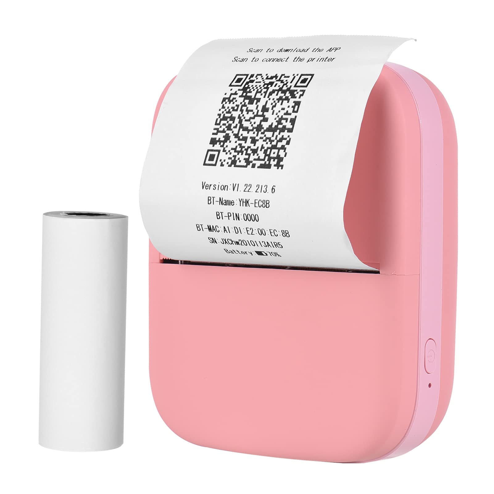 WEIRUO X1 Portable Mini Pocket Printer - 80mm Wireless Bluetooth Thermal Photo Printer, 300dpi High Resolution for Pictures, Memos, Notes, Lists, Journals & Receipts - Inkless Printing Sticker Maker - Compatible with Android & iOS - Perfect for Home, Office, Travel & Gift Giving