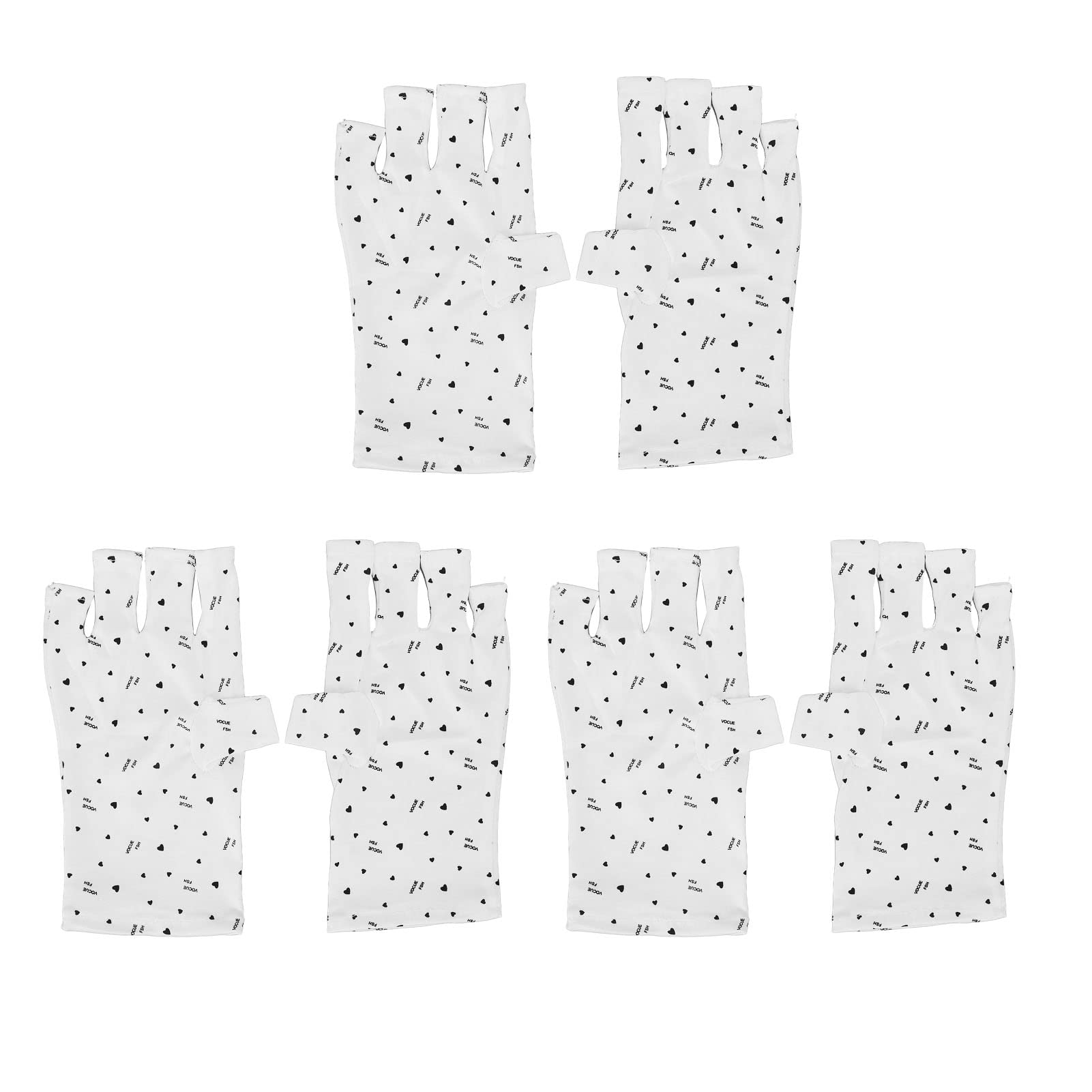UV Protection Gloves for Gel Nails - Stretchy & Breathable Hand UV Blocking Gloves for Nail Salon, Travel & Outdoor Activities