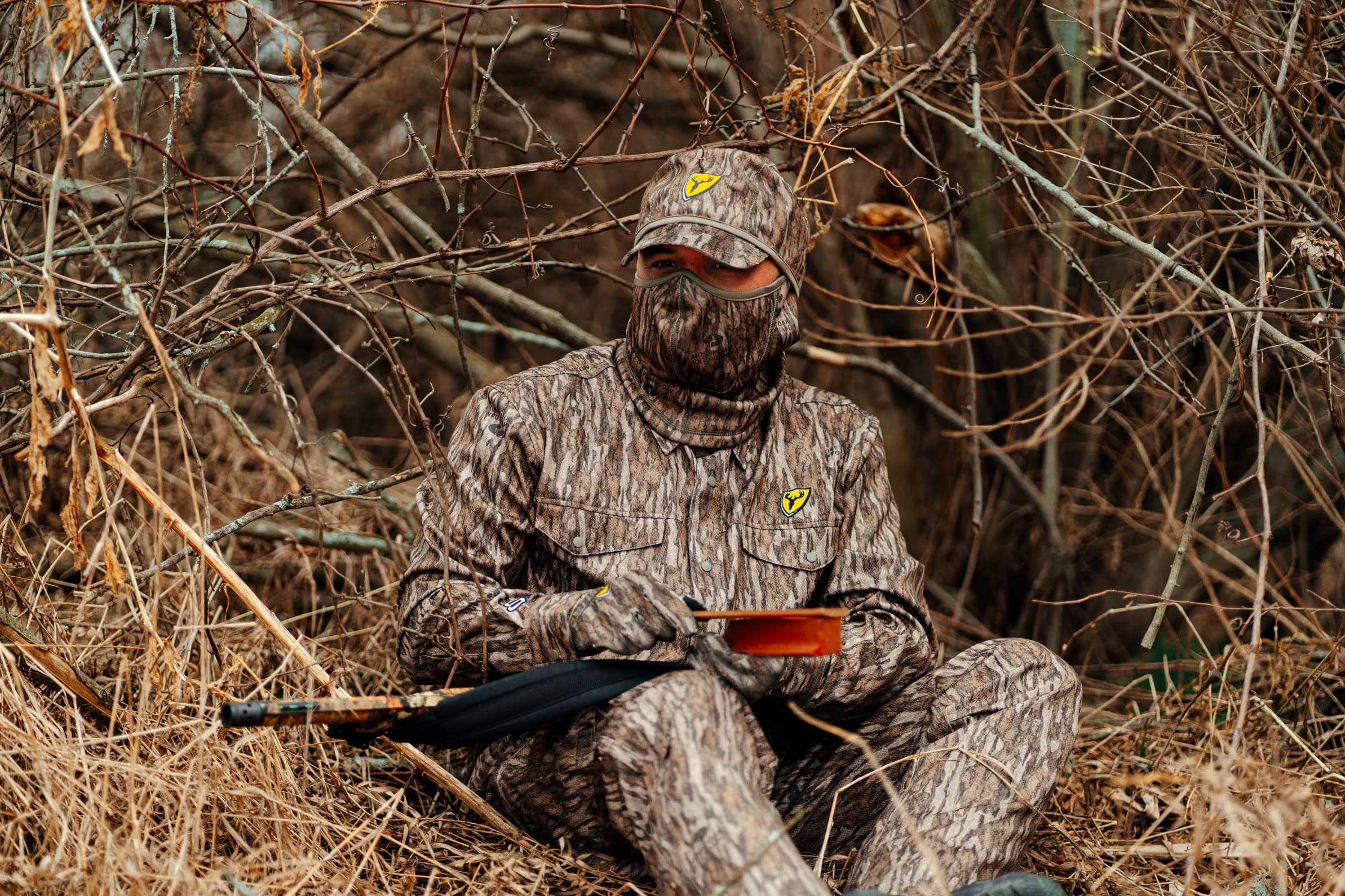 Scent Blocker Shield Series Angatec Long Sleeve Snap Shirt for Men - Odor Control Hunting Shirt with Comfort Fit - Ideal for Deer Hunting, Turkey Hunting & Outdoor Adventures