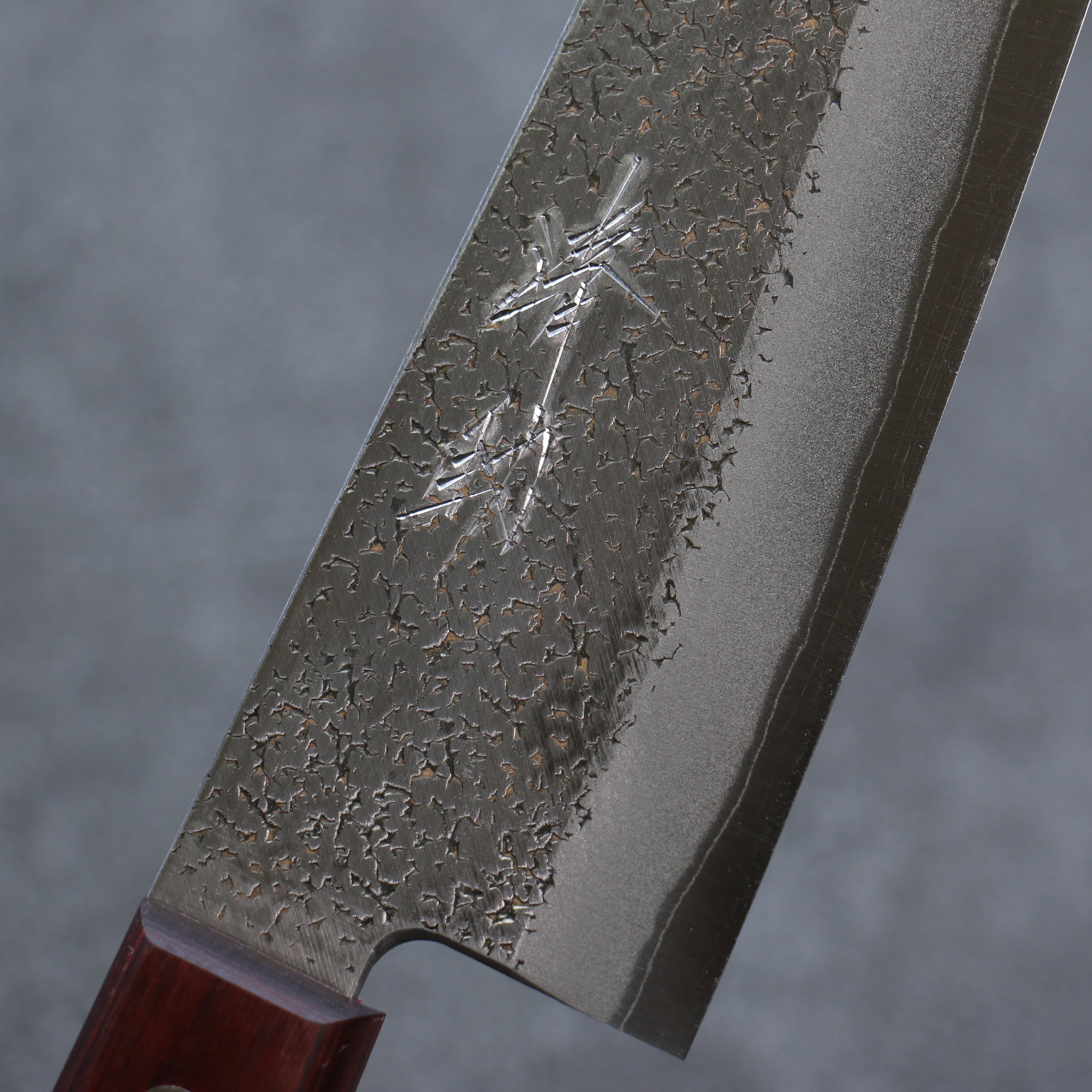 Premium Seisuke Blue Super Hammered Bunka Knife 165mm - Japanese Chef Knife with Red Pakkawood Handle - Perfect for Slicing, Dicing & Precision Cutting in Professional & Home Kitchens