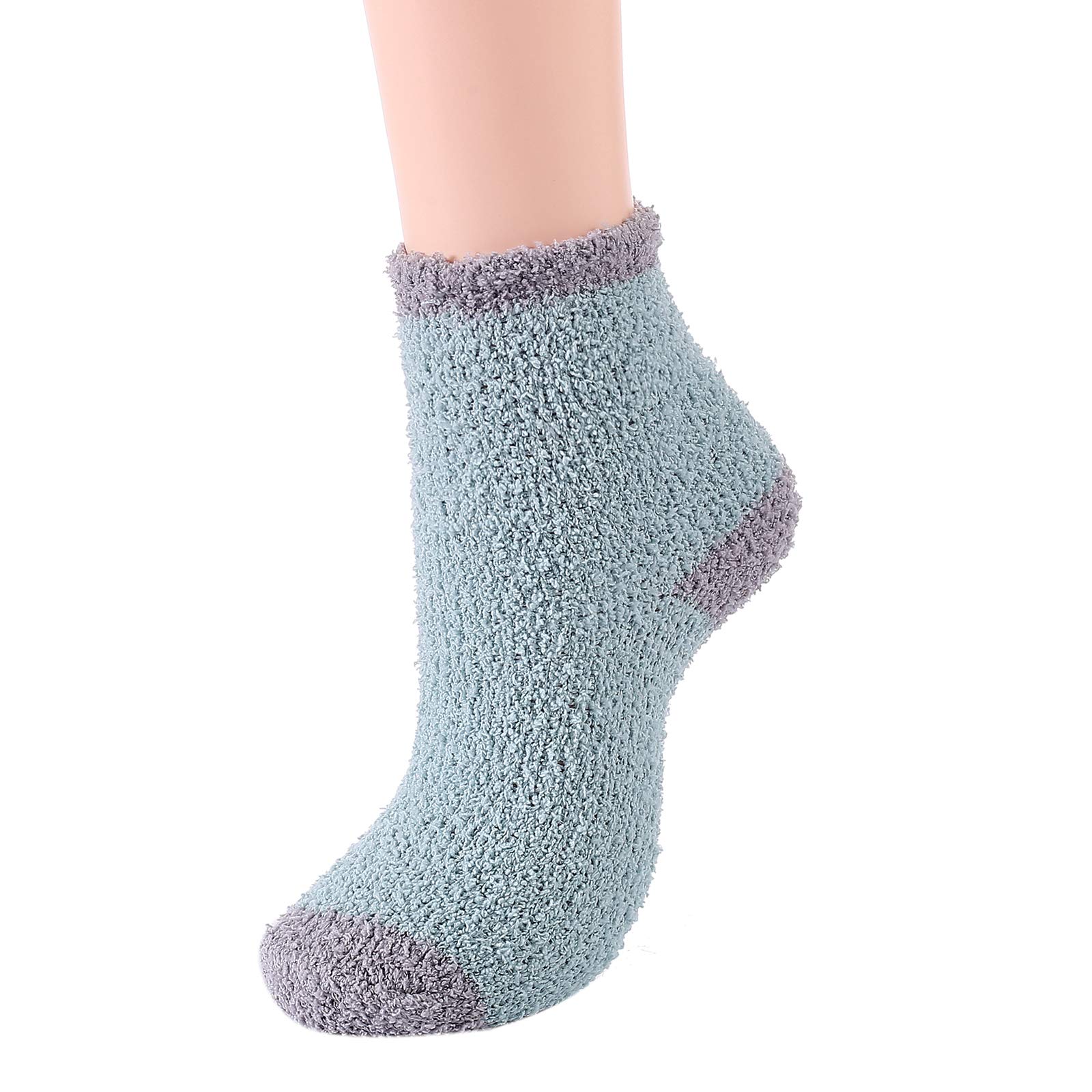 Cozy Winter Fuzzy Socks for Women - Ultra Soft Warm Fluffy Socks with Non-Slip Grips - Perfect for Home, Gym, Yoga & Outdoor Activities