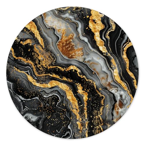 Grey Golden Black Marble