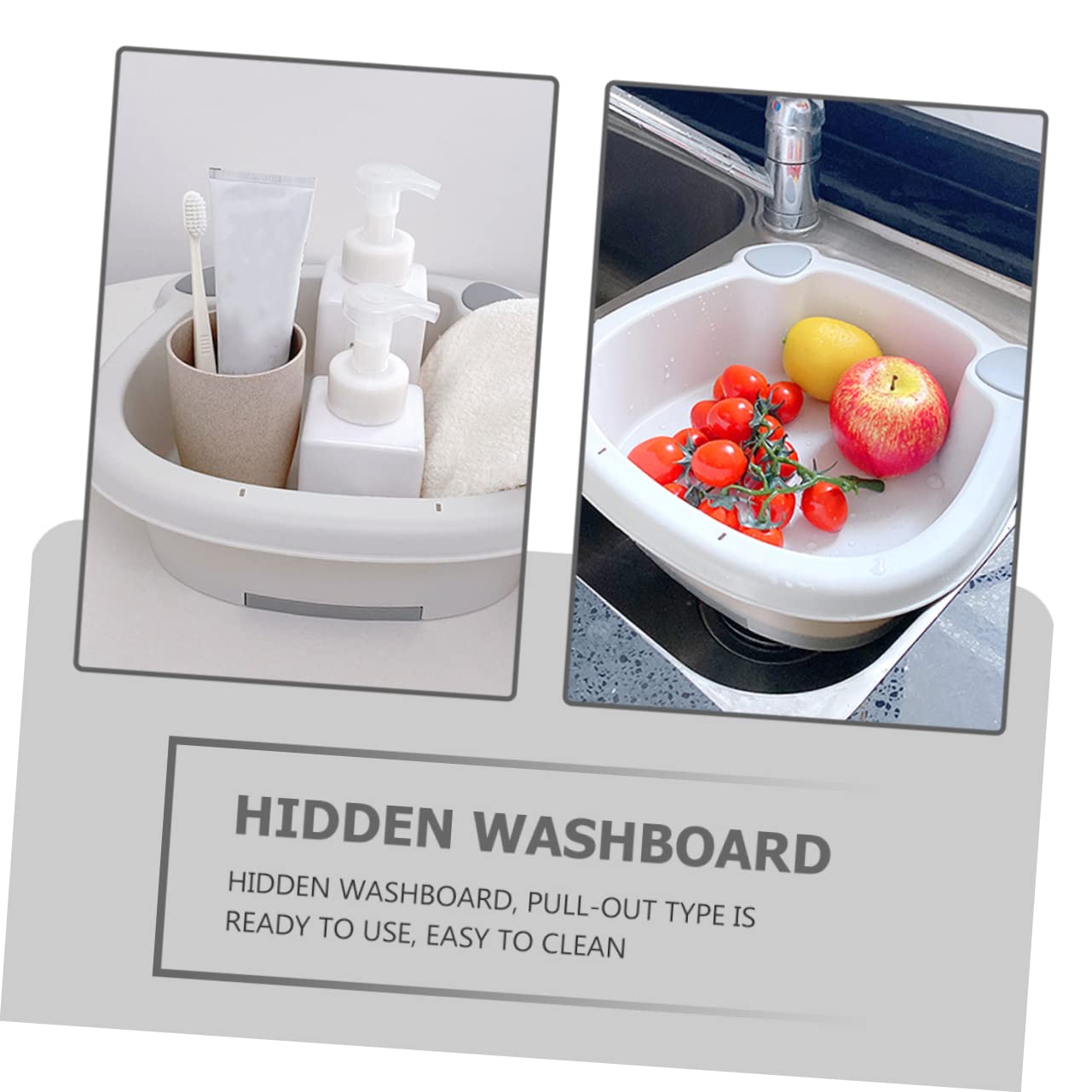 Mini Hand Washing Board for Baby Clothes & Underwear - Portable PP Laundry Wash Basin for Household Use - Perfect for Travel, Camping & Small Space Laundry