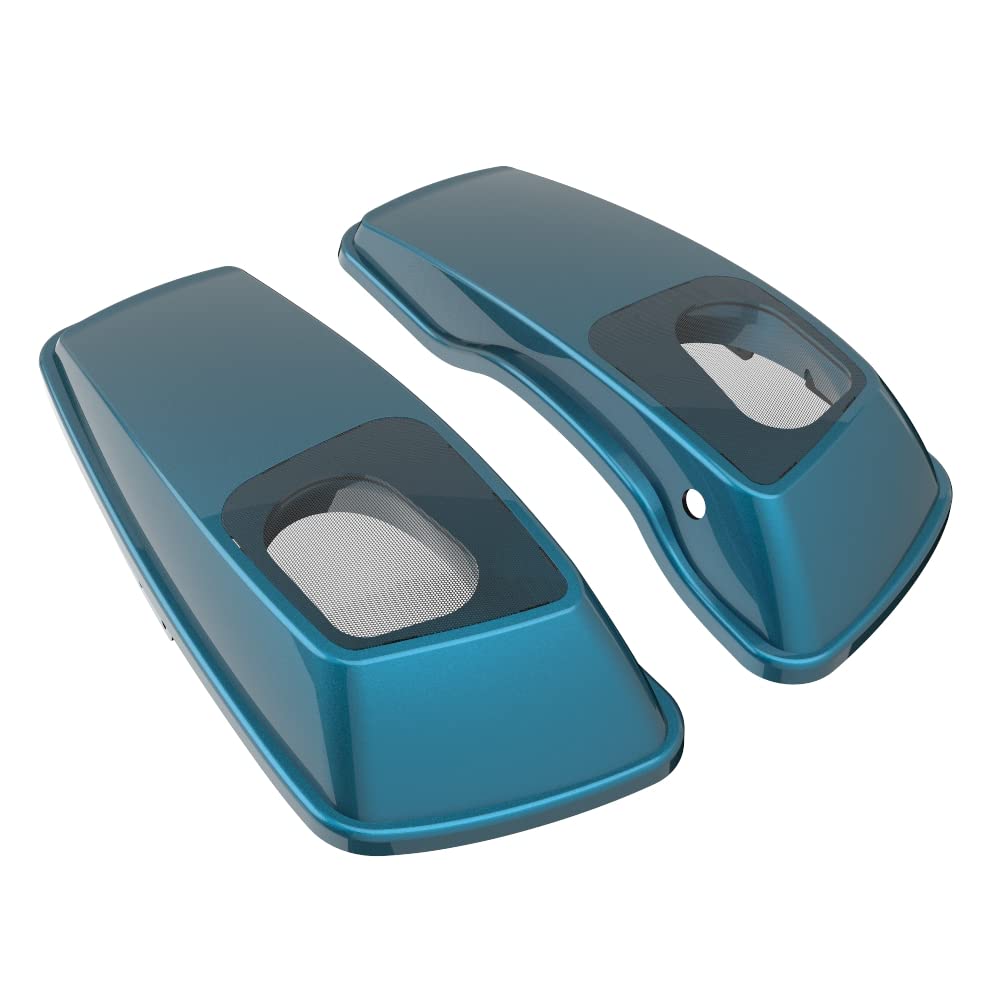 Color Matched 6X9 Saddlebag Speaker Lids for 2014+ Harley Davidson Touring Bikes - Perfect for Road Trips & Custom Audio Upgrades