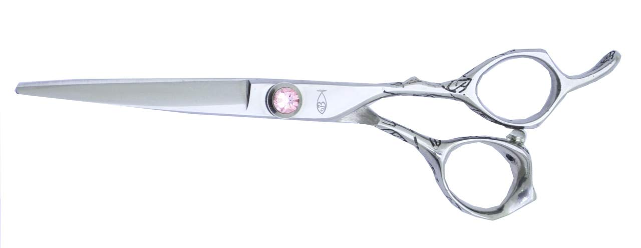 Bonika Shears - Premium Rose Pruning Shears with Filigree Rose Motif & Pink Jeweled Tension Dial - Choose 5.5