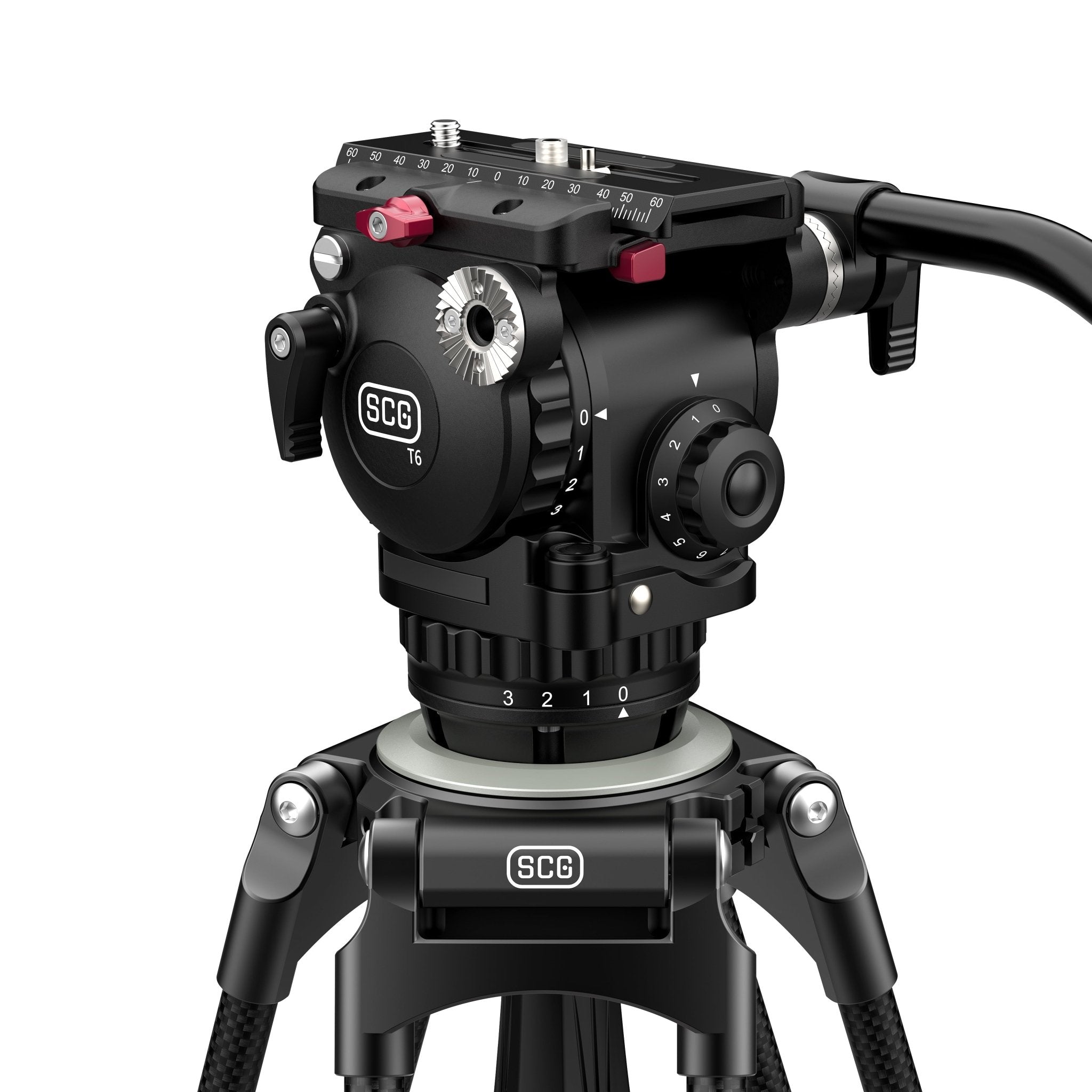 SCG T6 StediFast HD Tripod System - Professional Camera Tripod with Quick Release Plate for DSLR, Mirrorless & Video Cameras - Perfect for Travel, Vlogging & Outdoor Photography