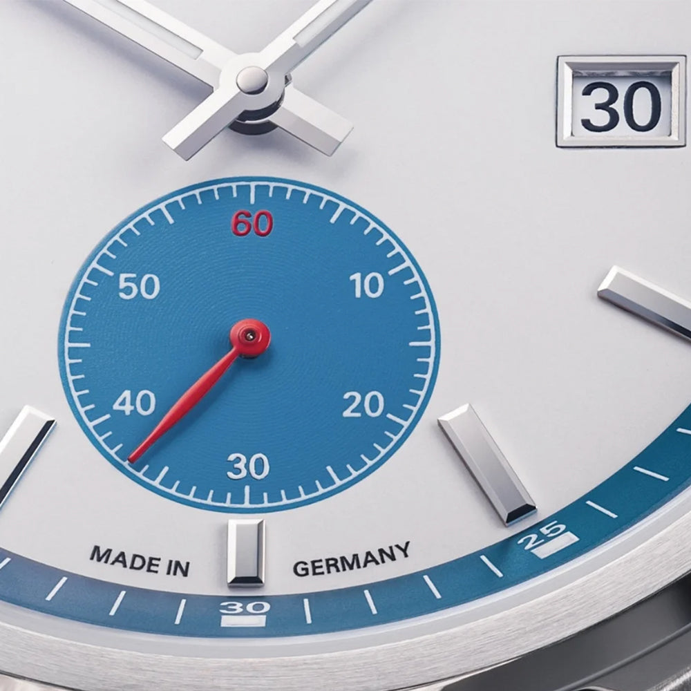 29er Big Small Seconds Automatic 42.4mm Men's Watch - White Dial on Stainless Steel Bracelet - Perfect for Business, Casual & Formal Occasions